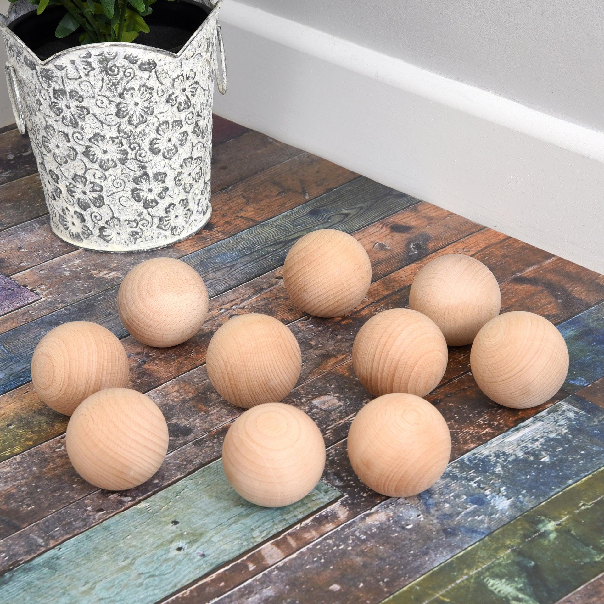Natural Wooden Balls - Image 9