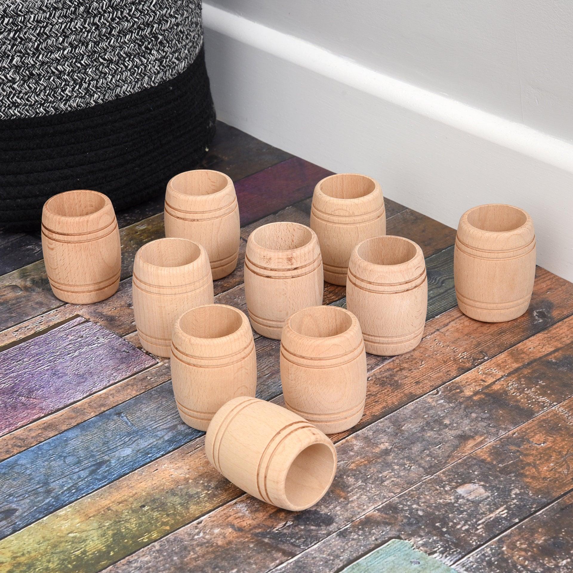 Natural Wooden Barrels - Image 3