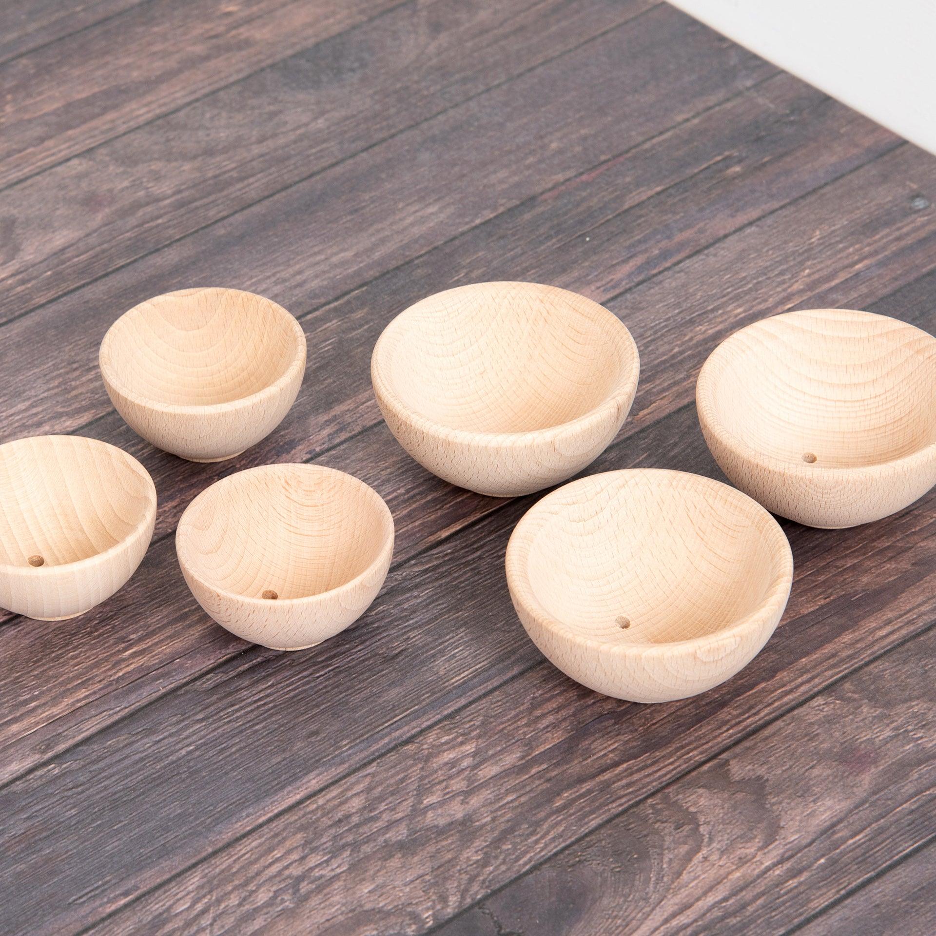 Natural Wooden Bowls - Image 3