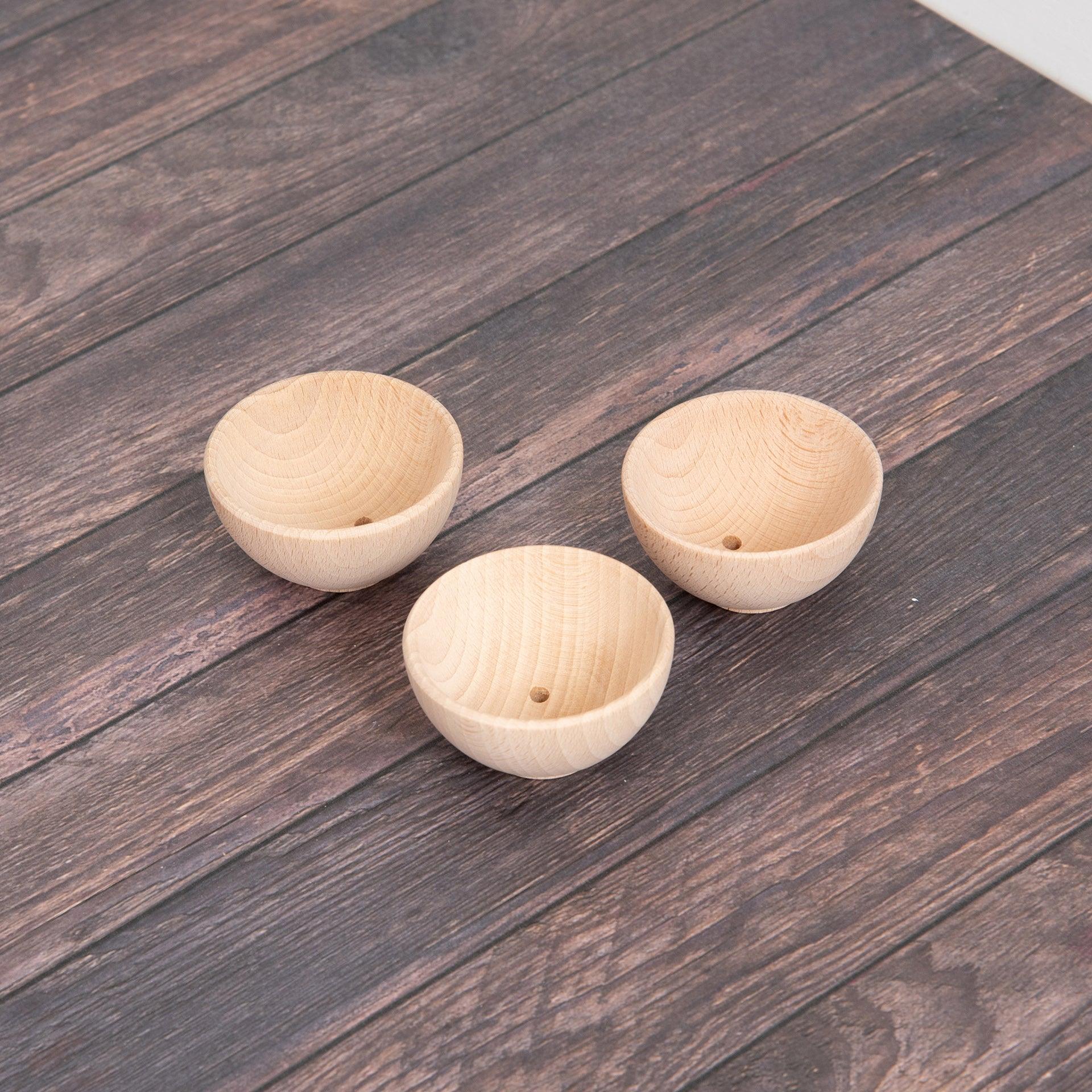 Natural Wooden Bowls - Image 6
