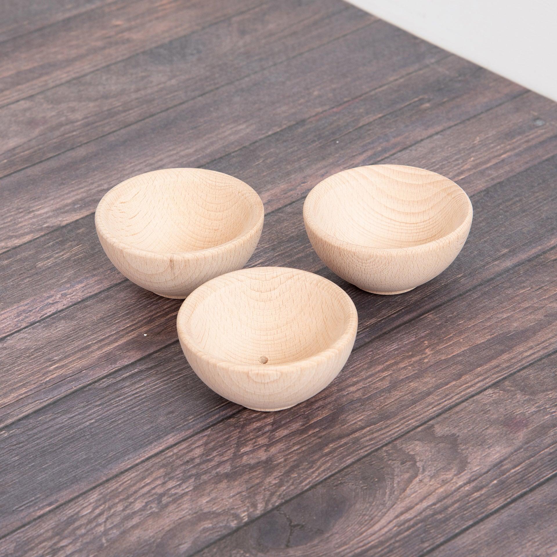 Natural Wooden Bowls - Image 9