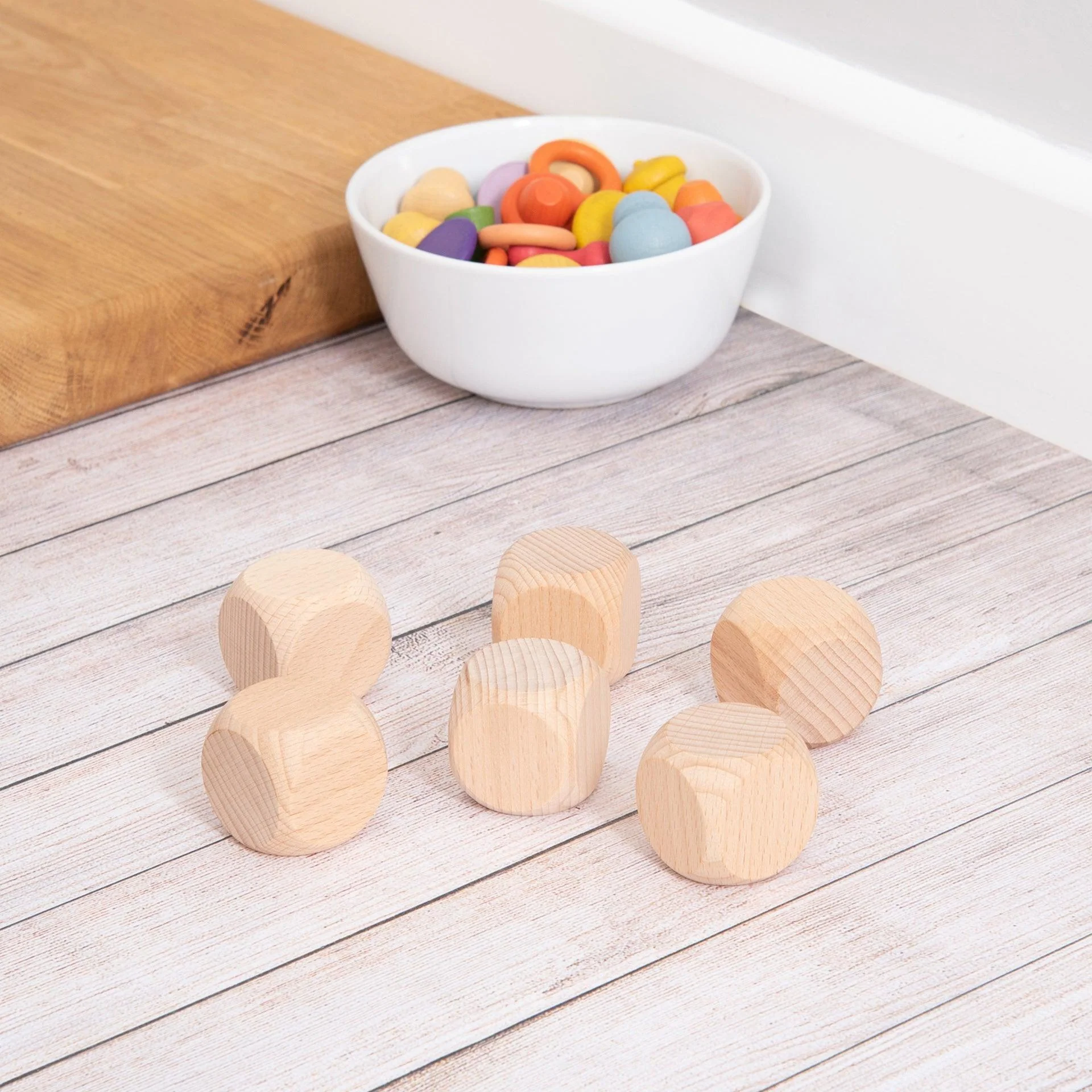 Natural Wooden Cubes - Image 6