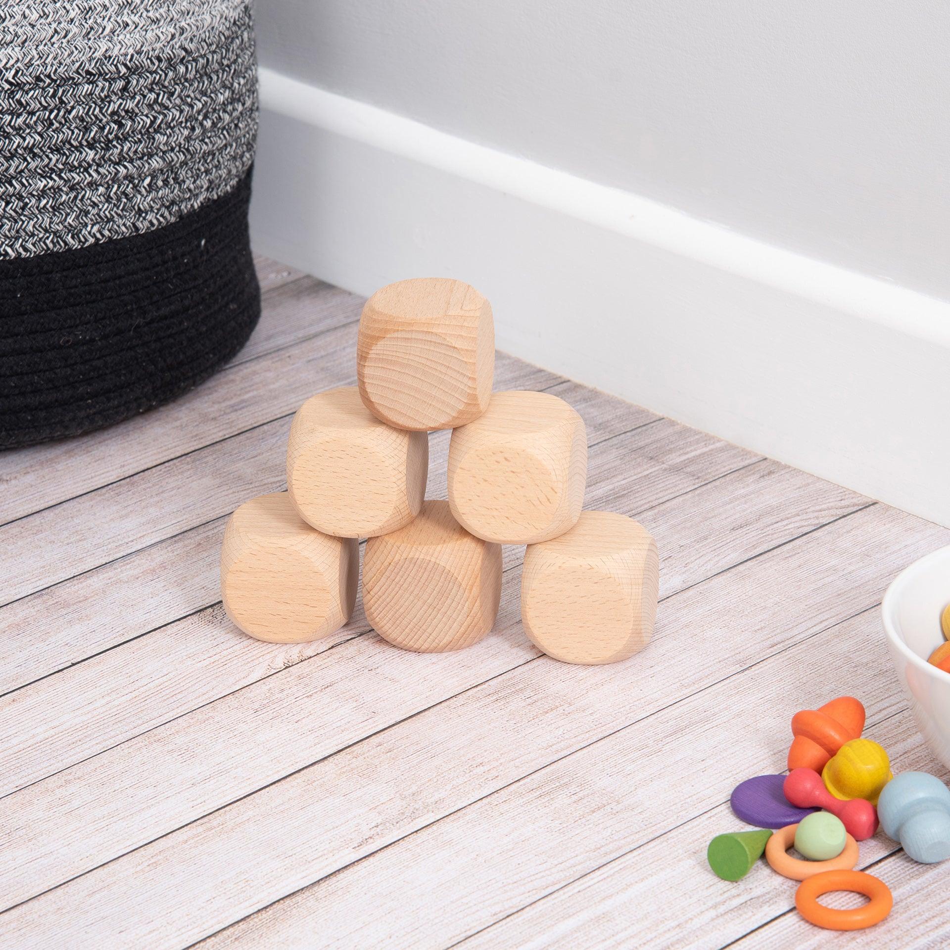 Natural Wooden Cubes - Image 9