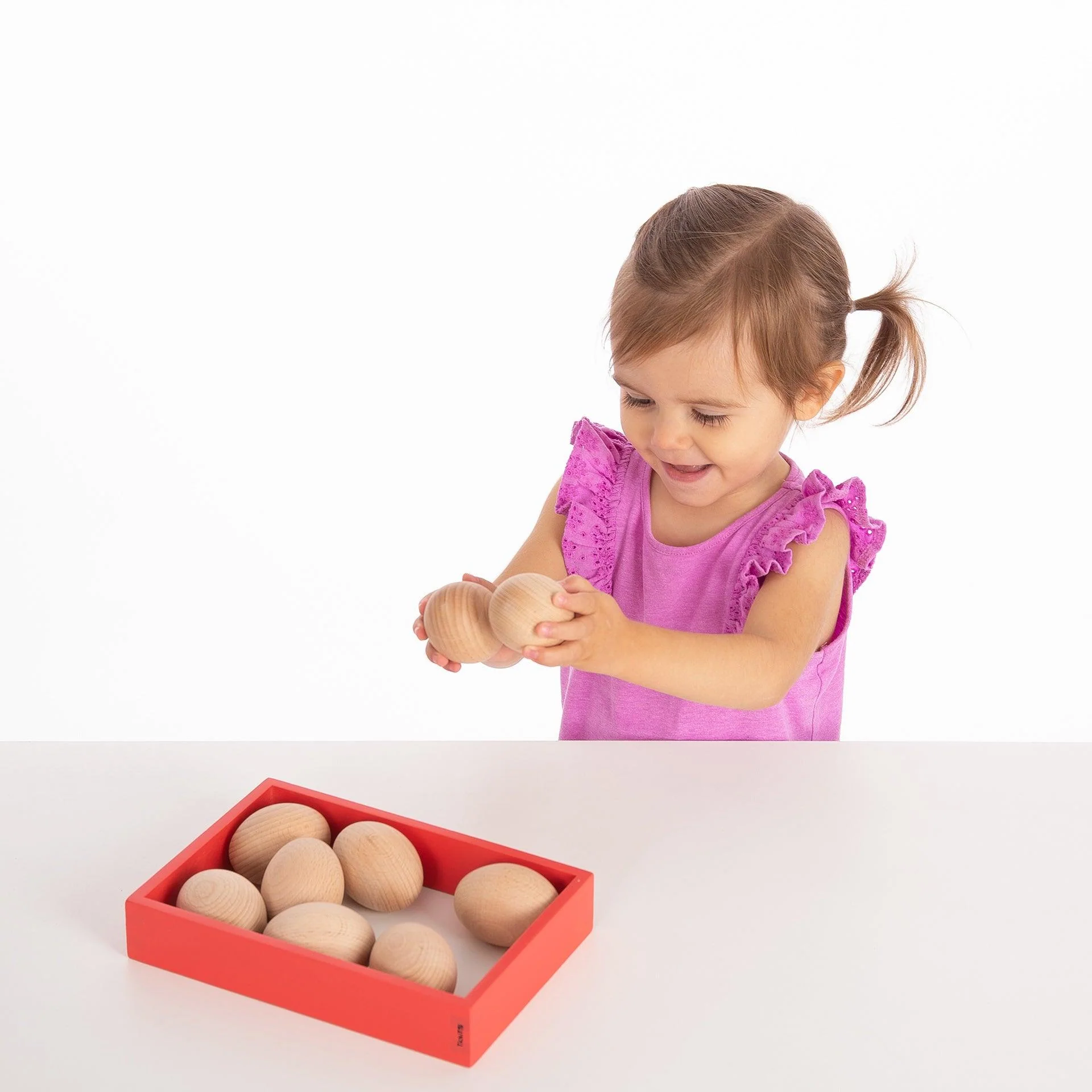Natural Wooden Eggs - Image 2