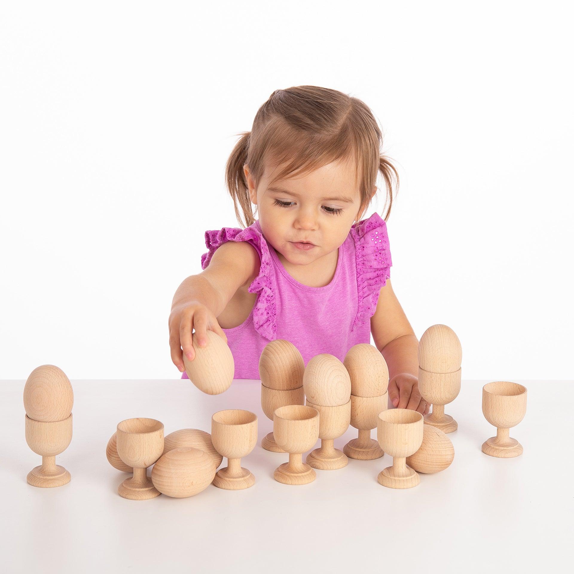 Natural Wooden Eggs - Image 4