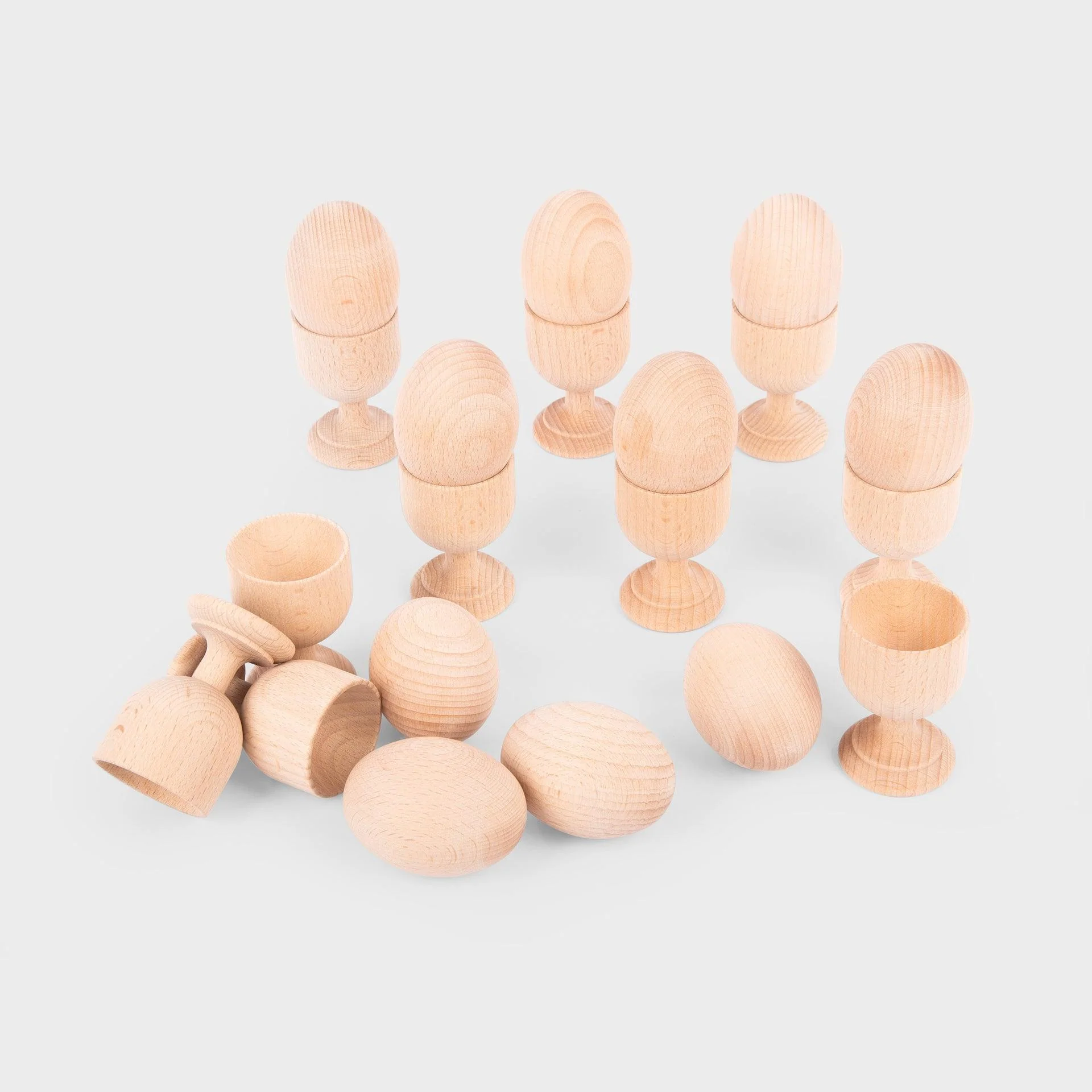 Natural Wooden Eggs - Image 8