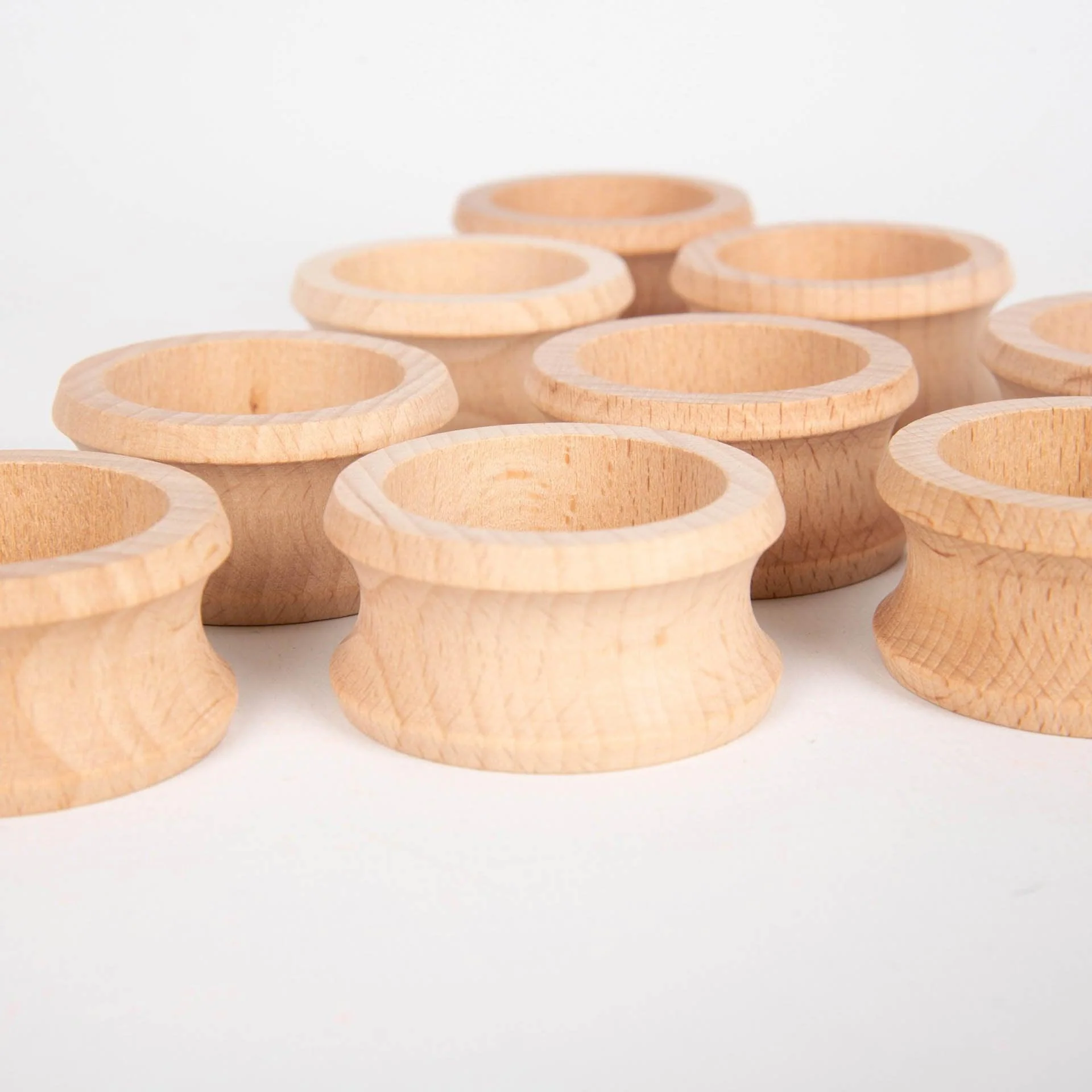 Natural Wooden Napkin Rings - Image 4