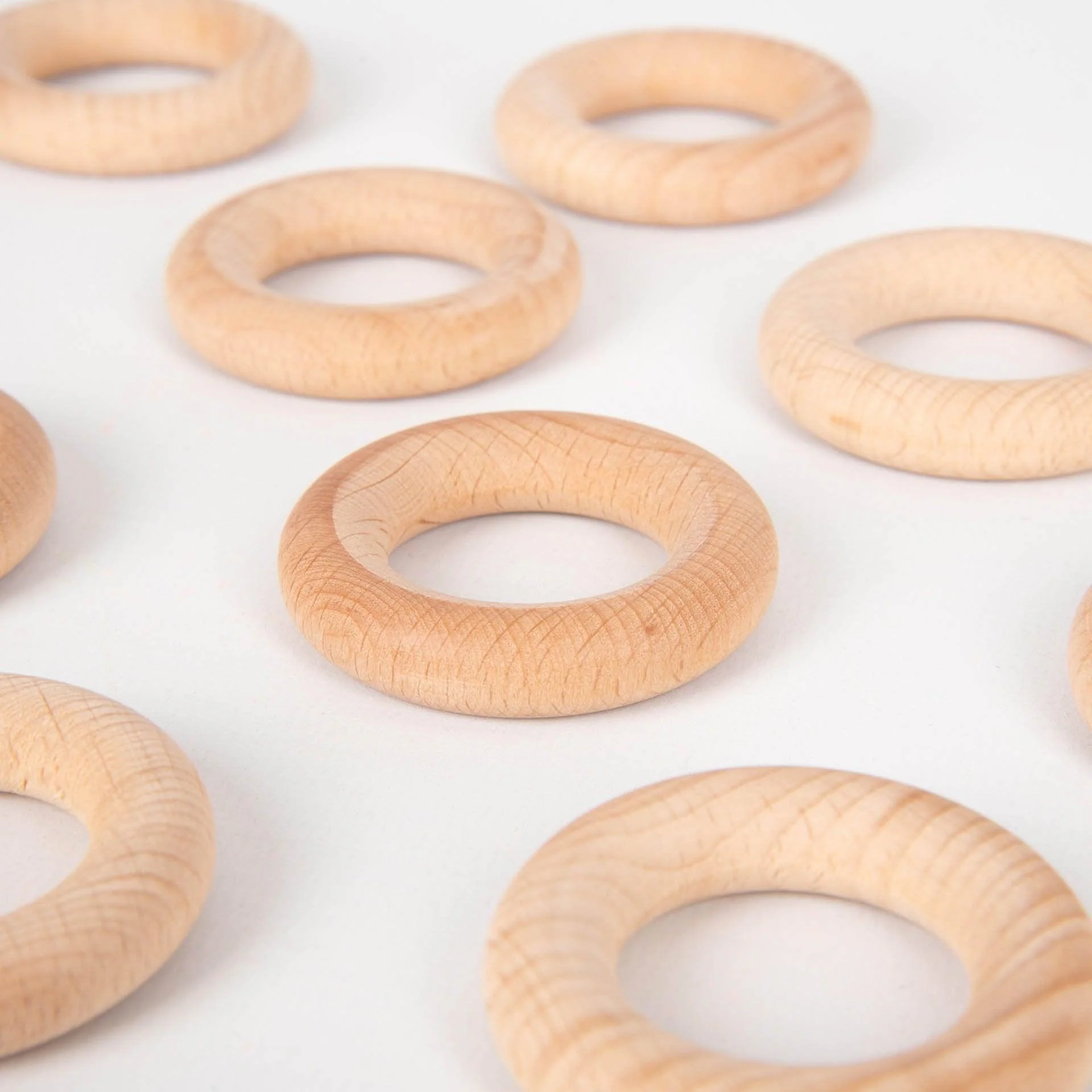 Natural Wooden Rings - Image 6