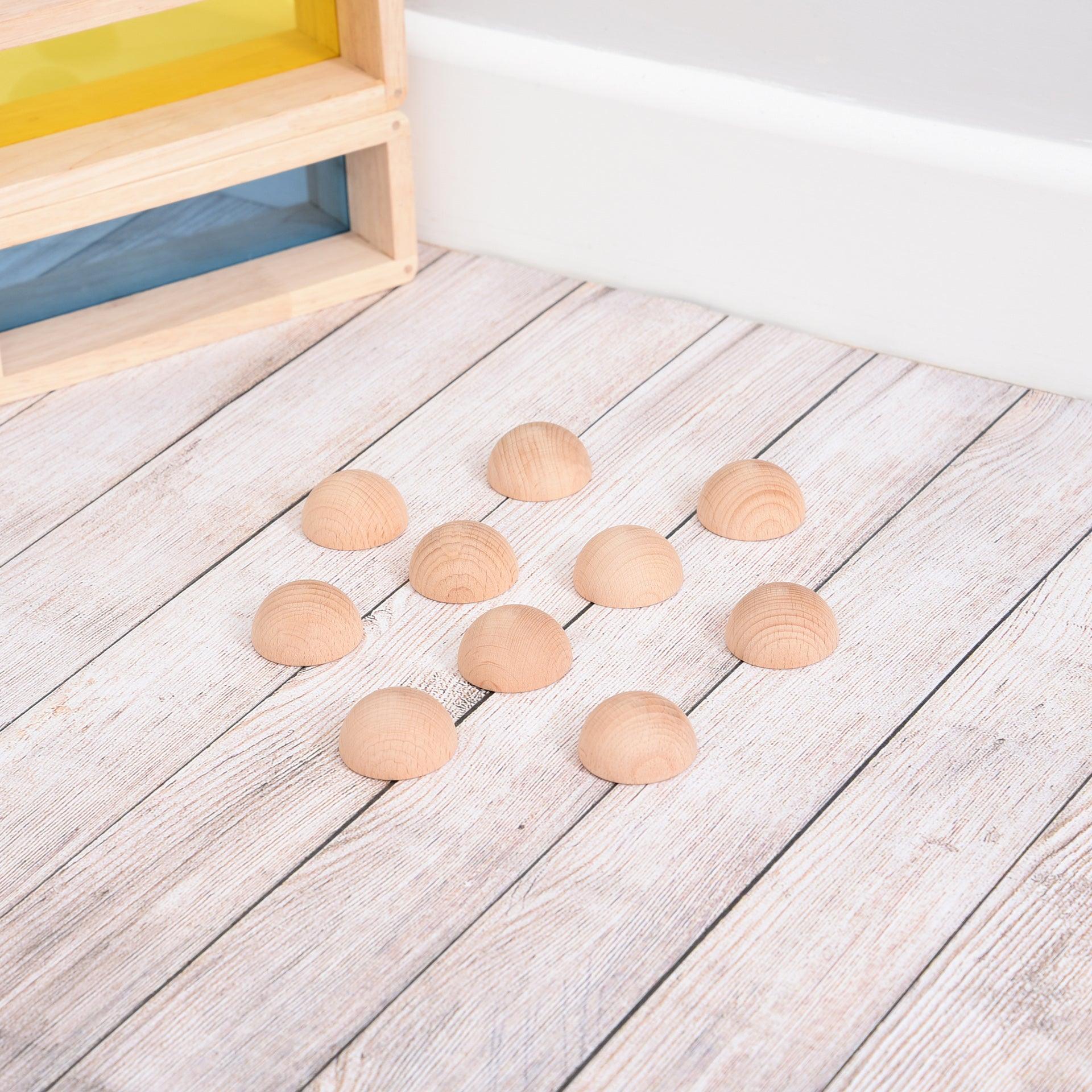 Natural Wooden Semispheres - Image 3