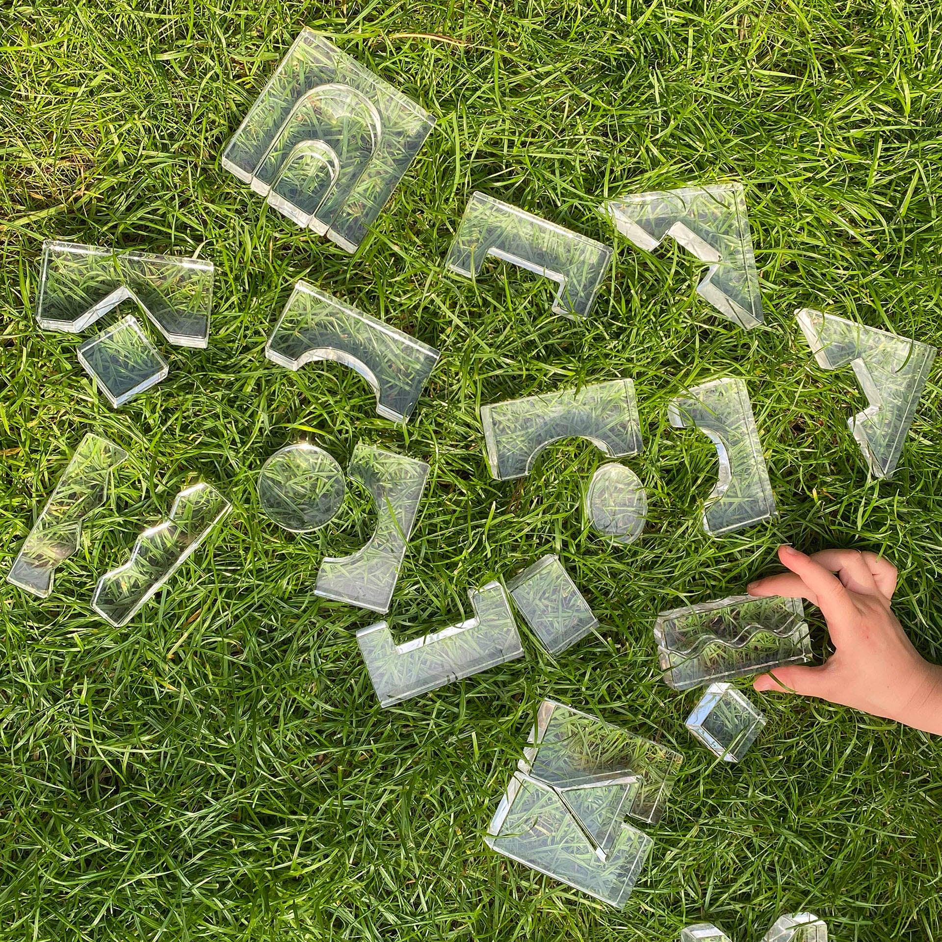 Clear Crystal Block Set - Image 10