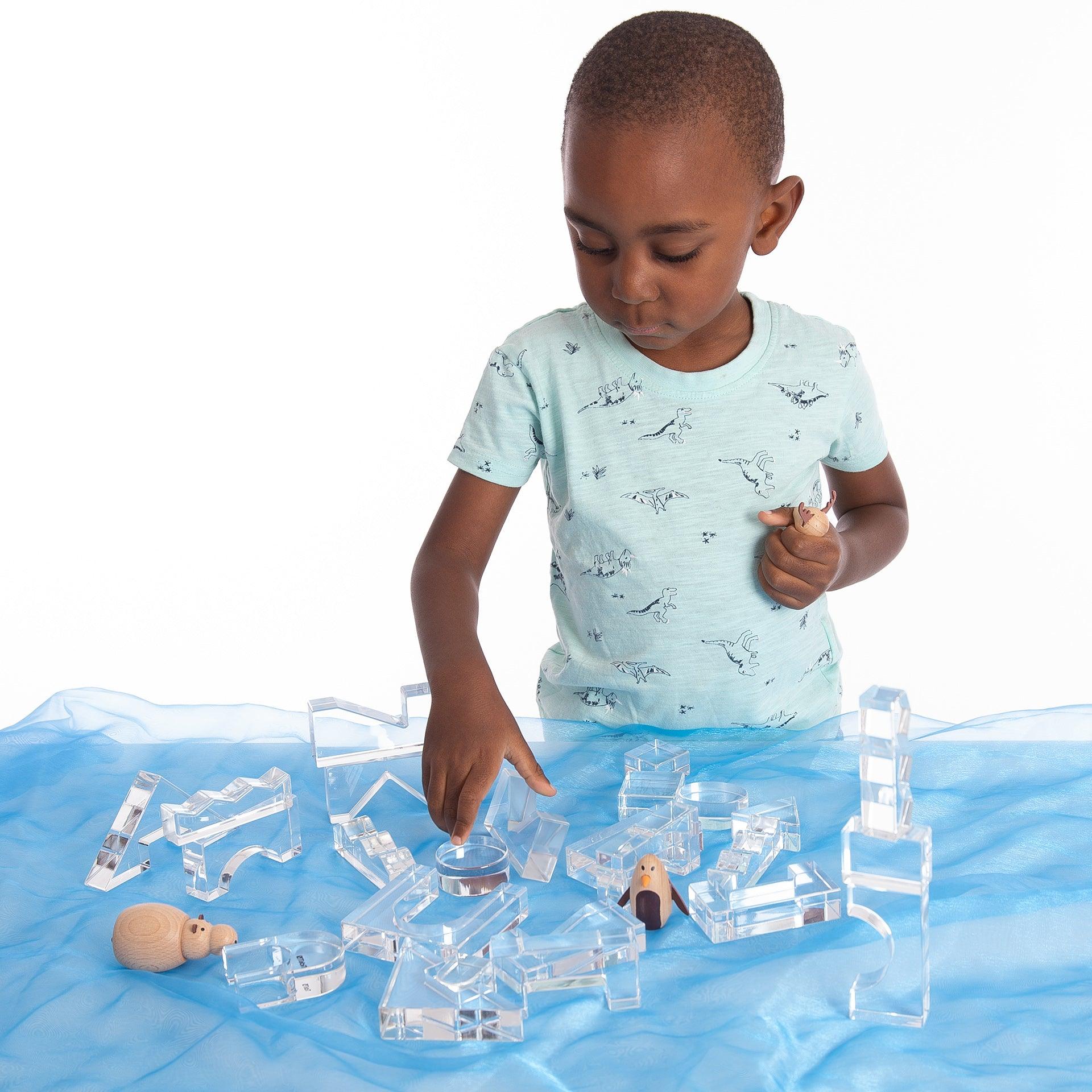 Clear Crystal Block Set - Image 12