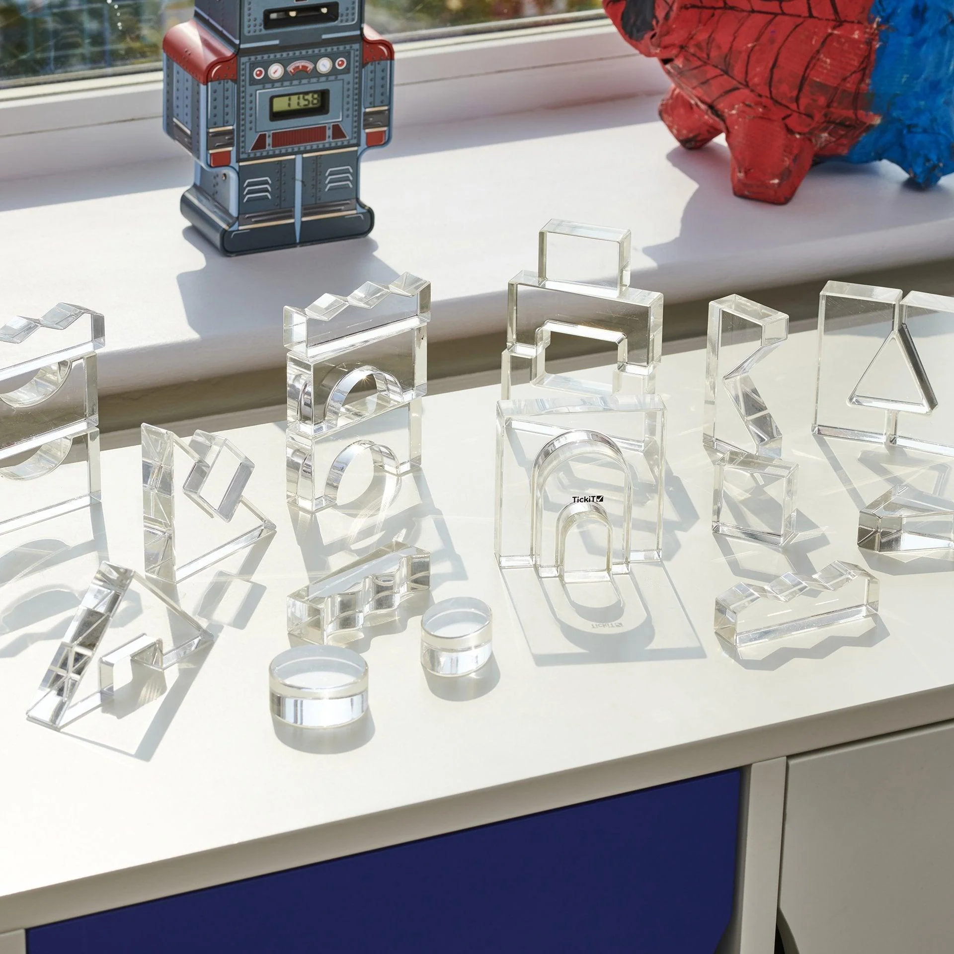 Clear Crystal Block Set - Image 3