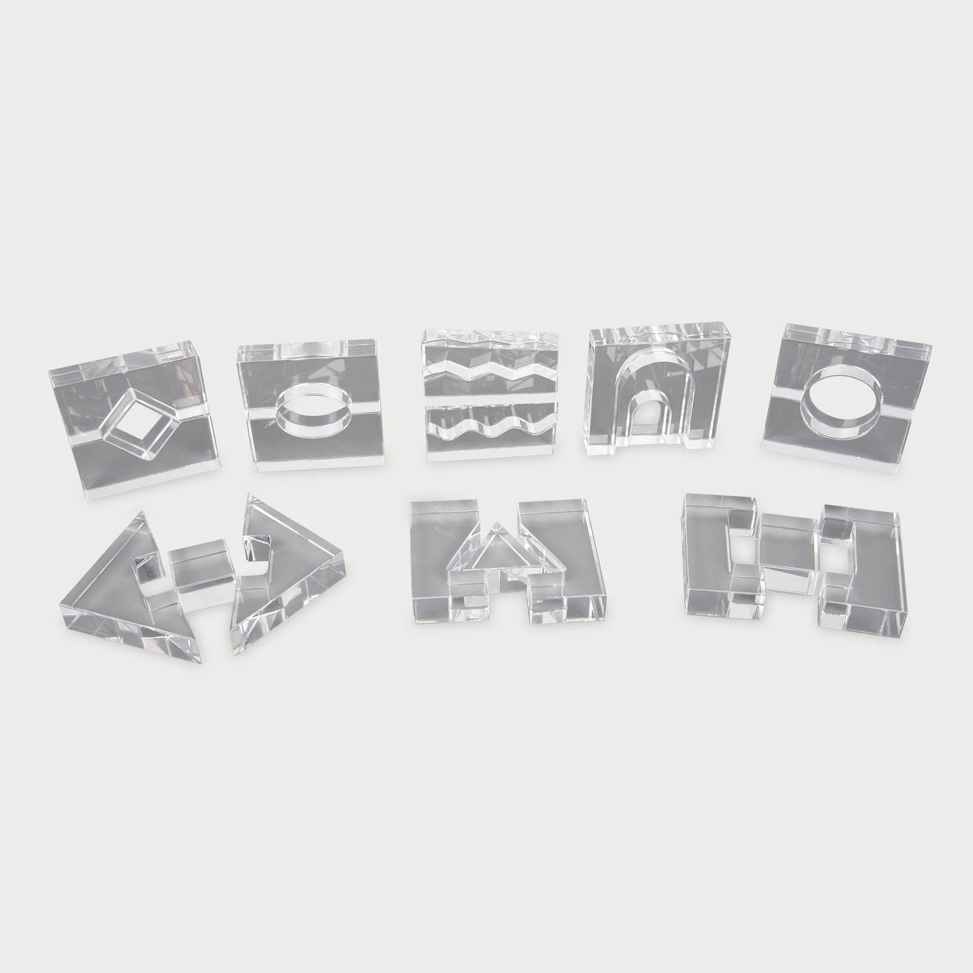 Clear Crystal Block Set - Image 4