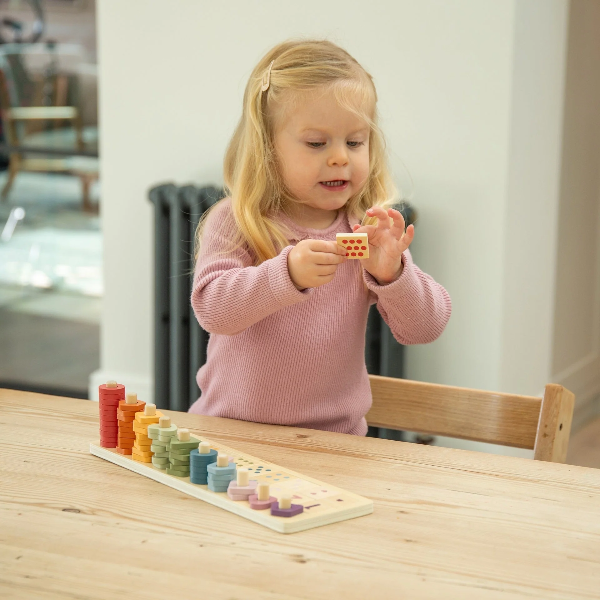 Wooden Count & Match Board - Image 2