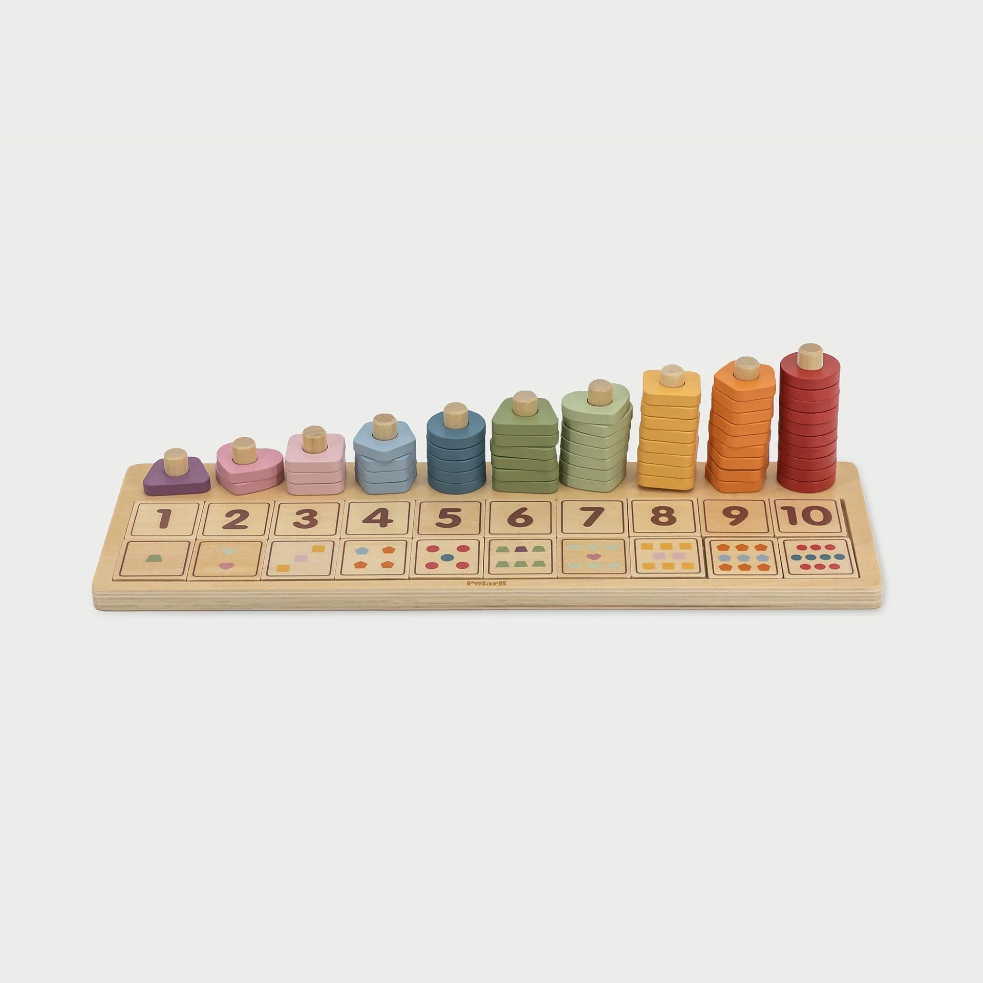 Wooden Count & Match Board - Image 3