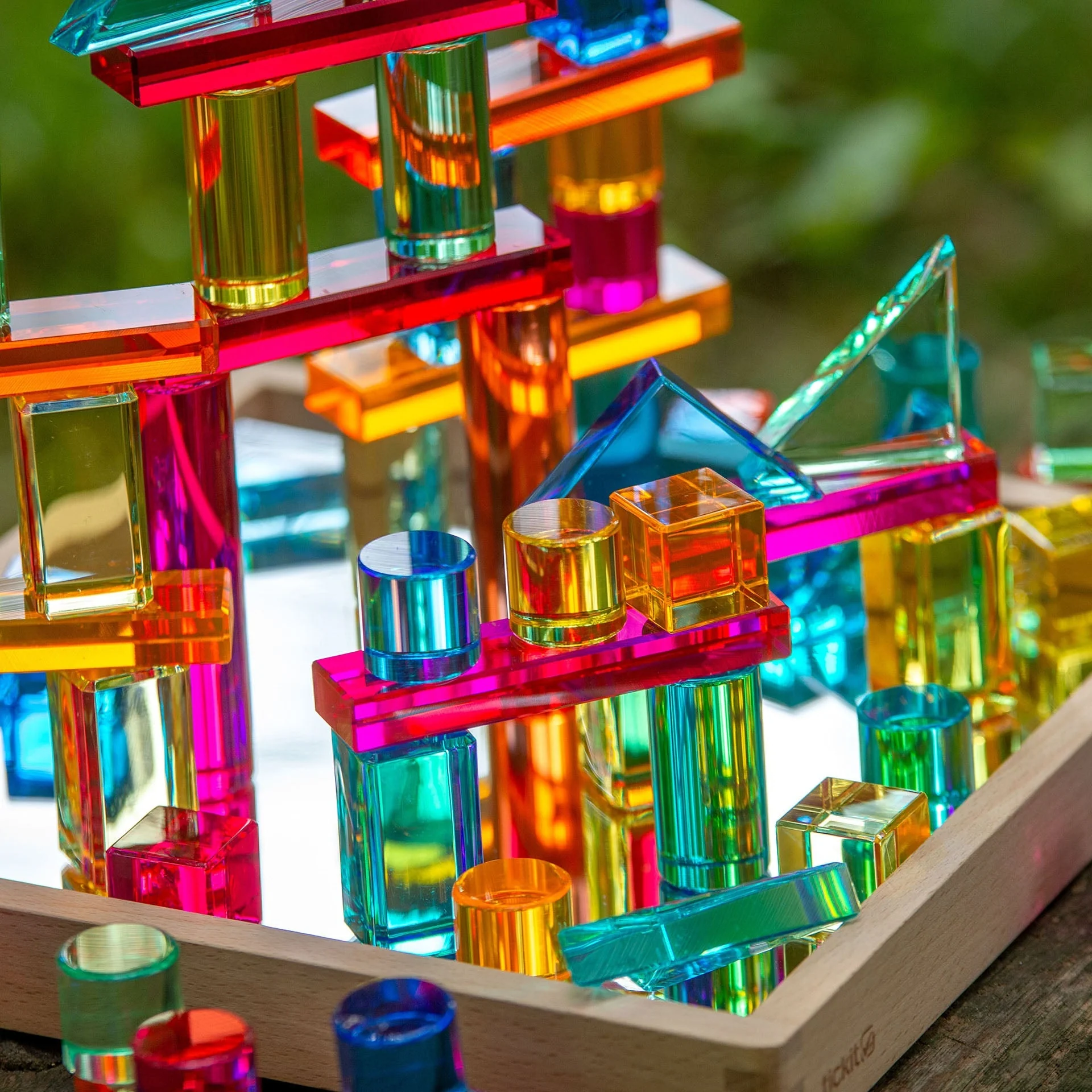 Gem Building Shapes Mirror Tray - Image 4