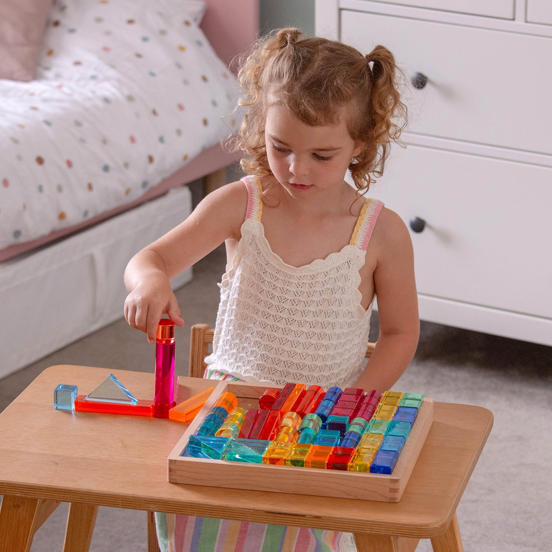 Gem Building Shapes Mirror Tray - Image 6