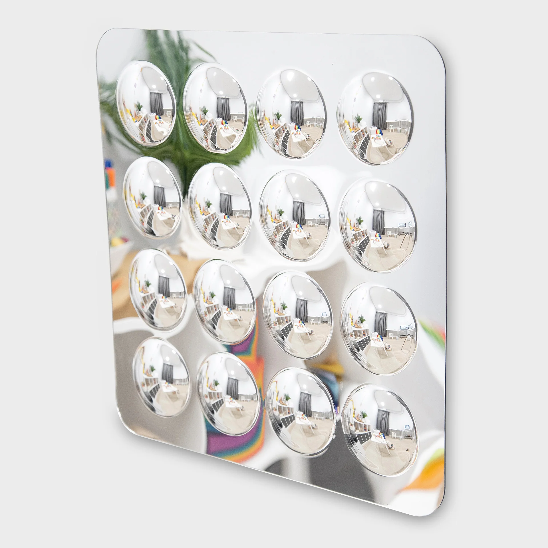 Large 16-Domed Acrylic Mirror Panel