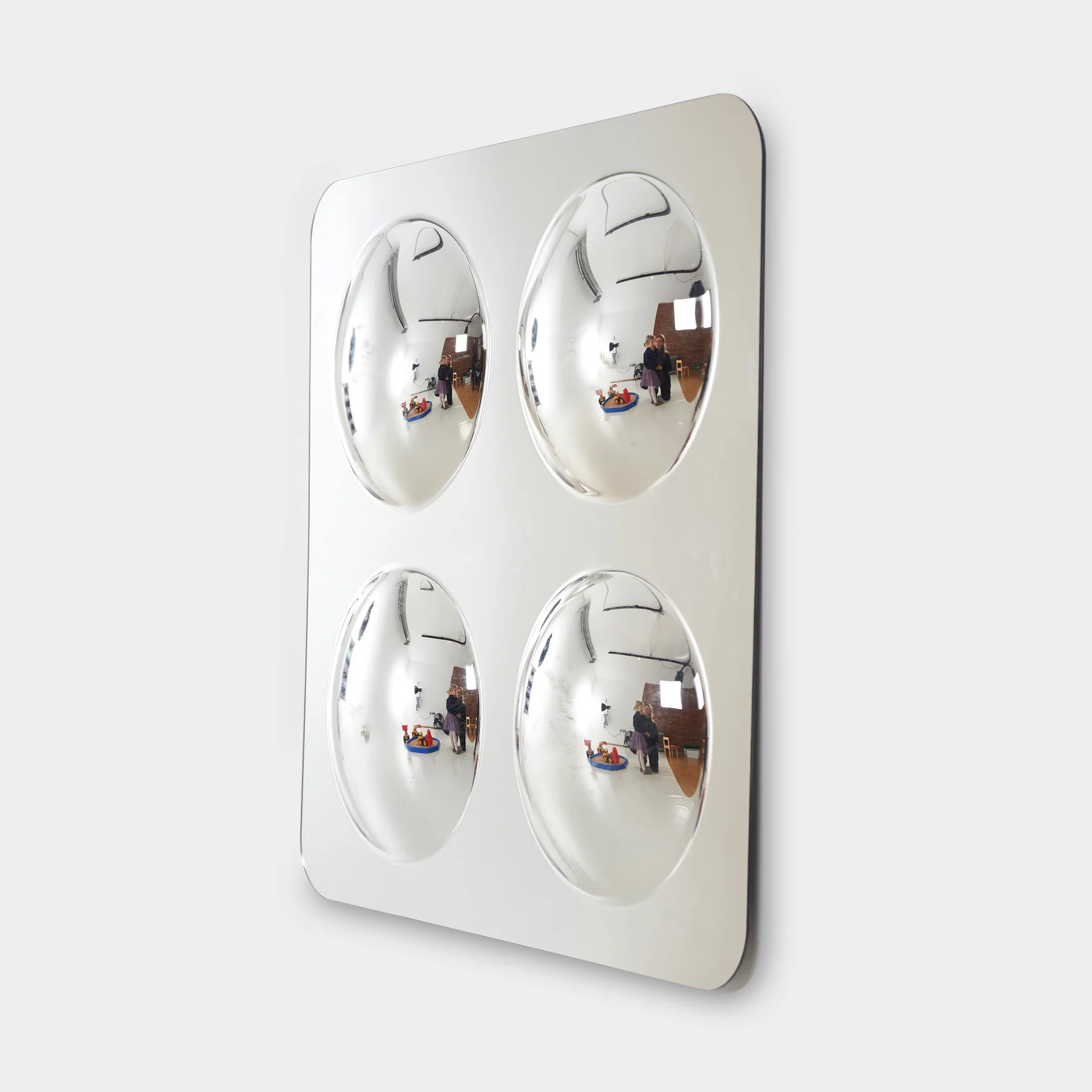 Large 4-Domed Acrylic Mirror Panel - Image 2