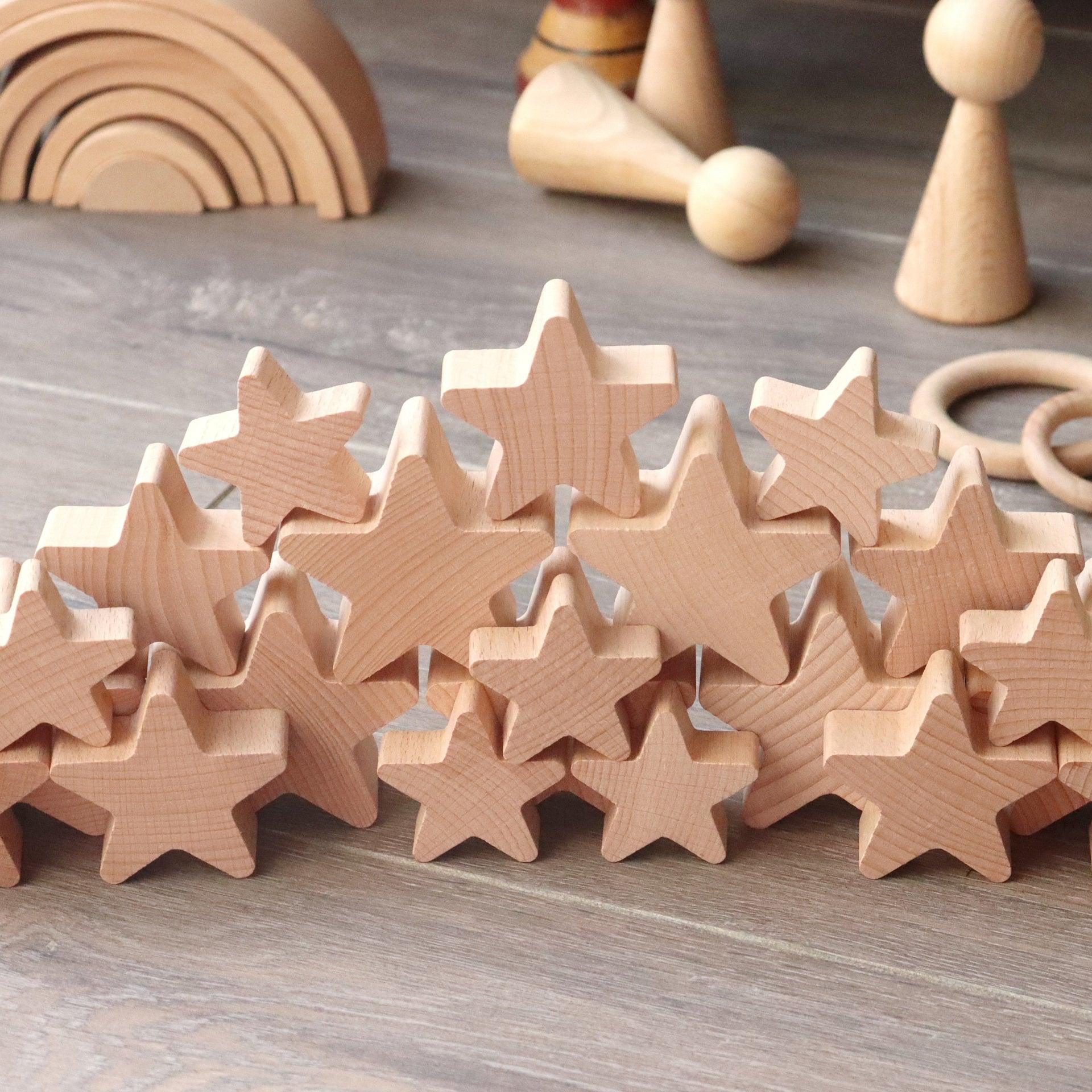 Natural Wooden Stars - Image 4