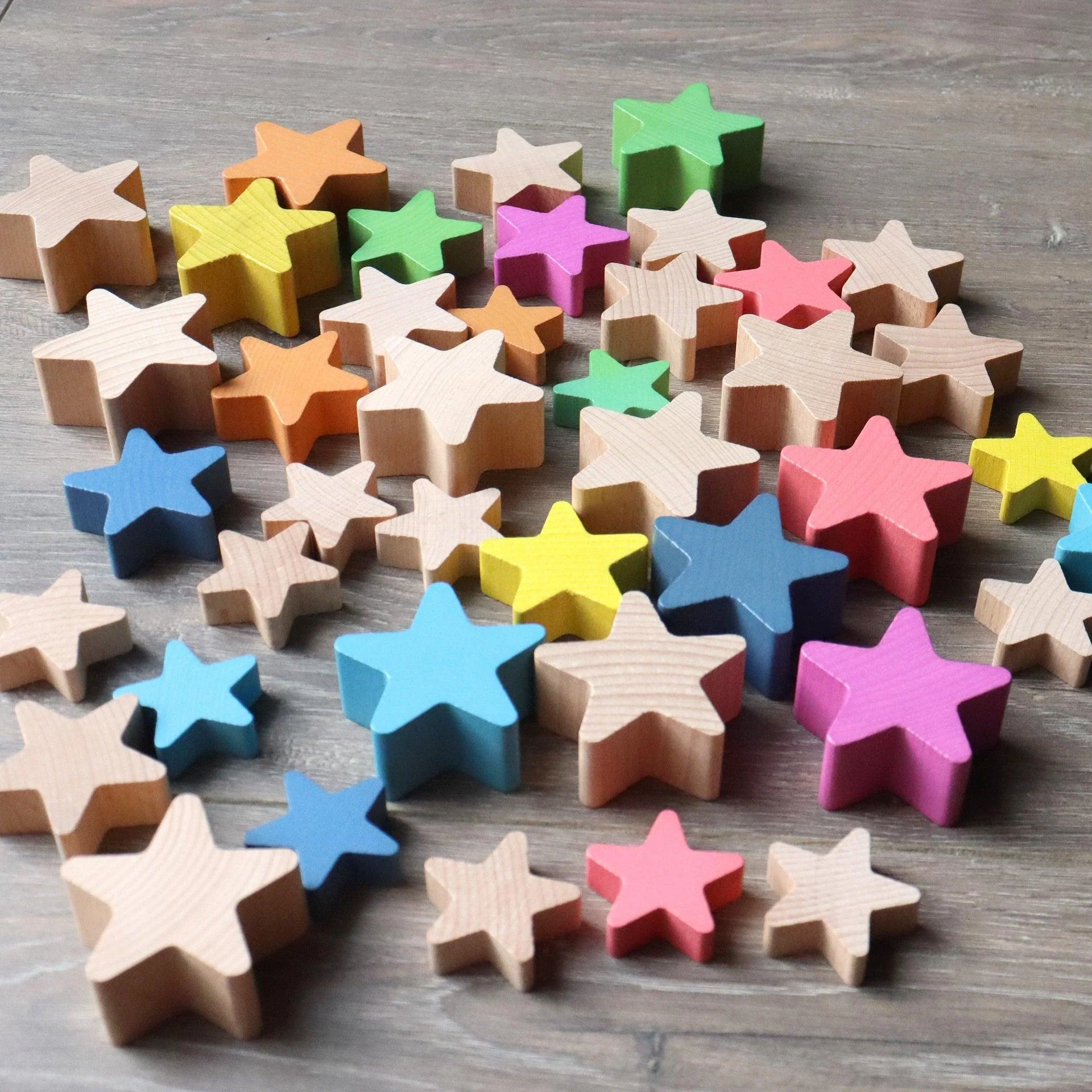 Natural Wooden Stars - Image 6
