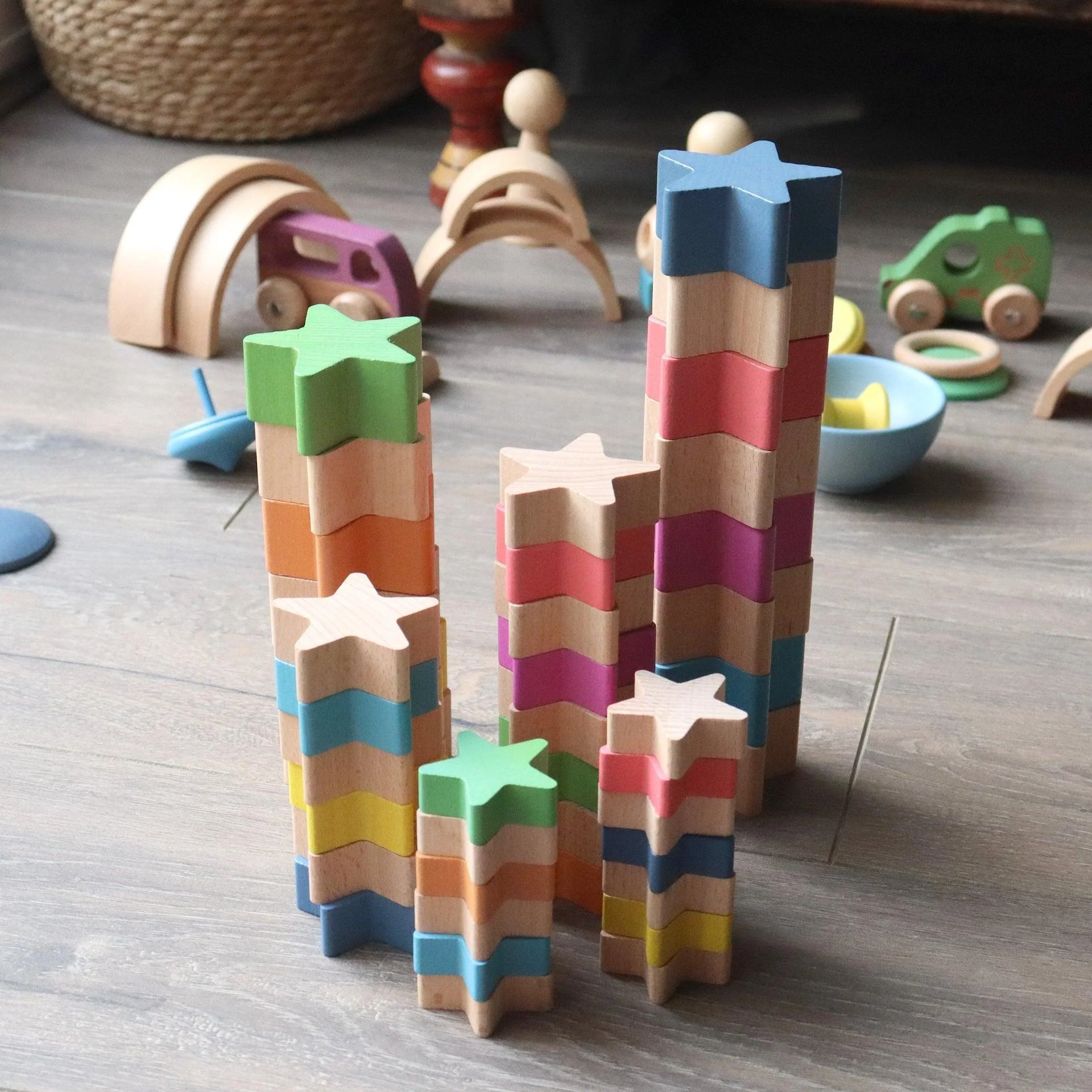 Natural Wooden Stars - Image 7