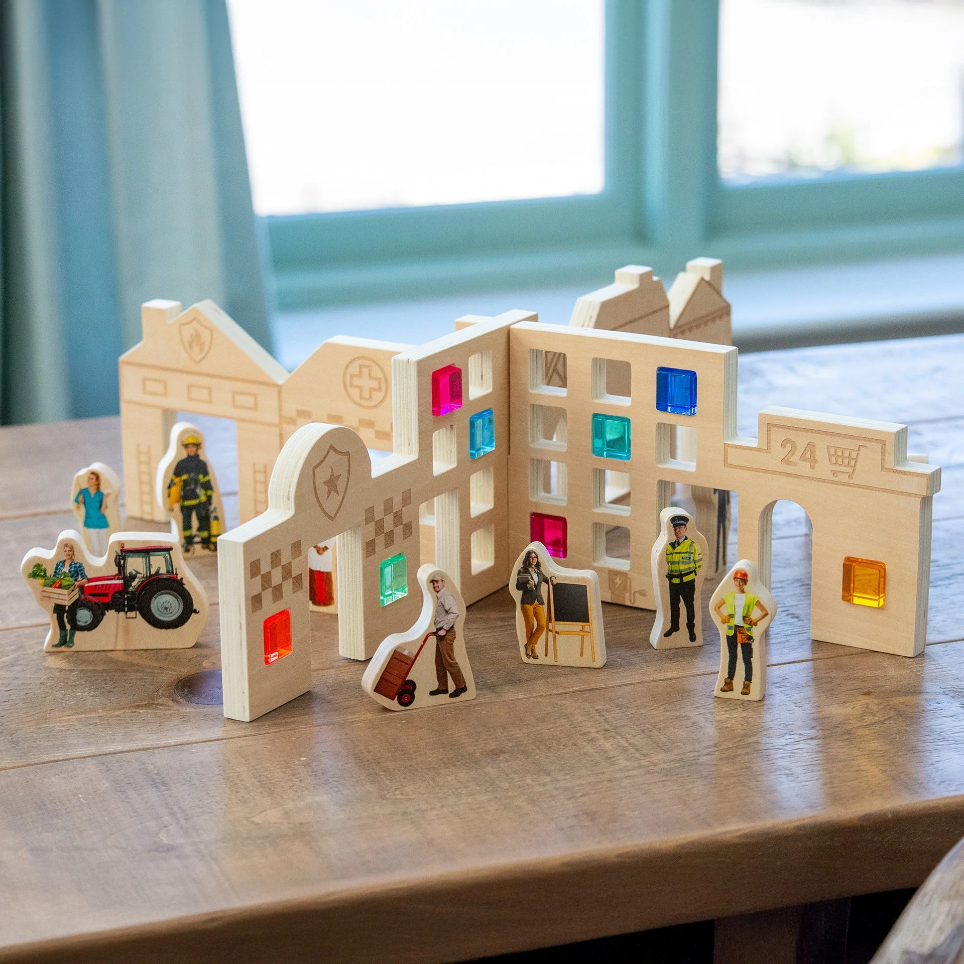 Wooden People Who Help Us Blocks - Image 4