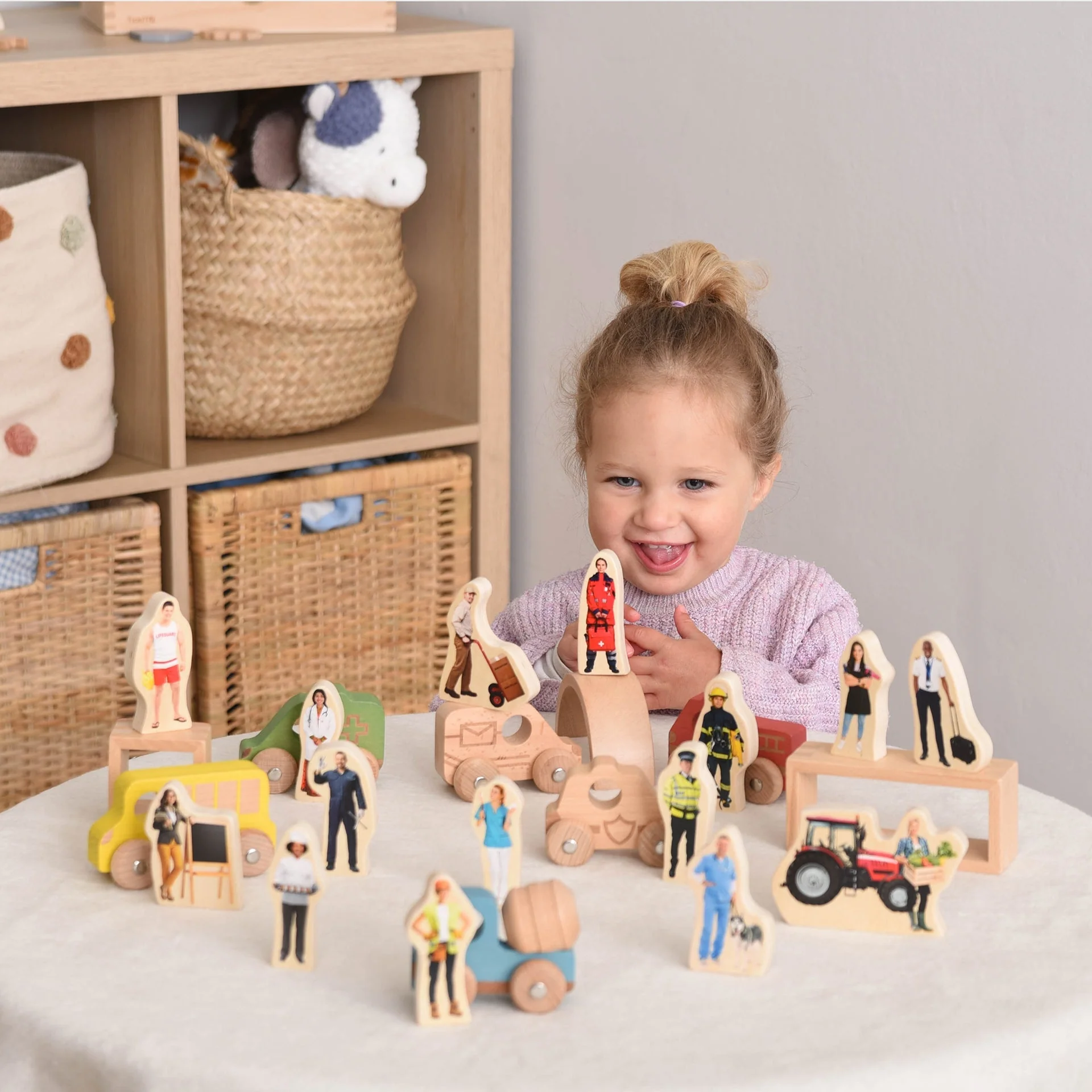 Wooden People Who Help Us Blocks - Image 7