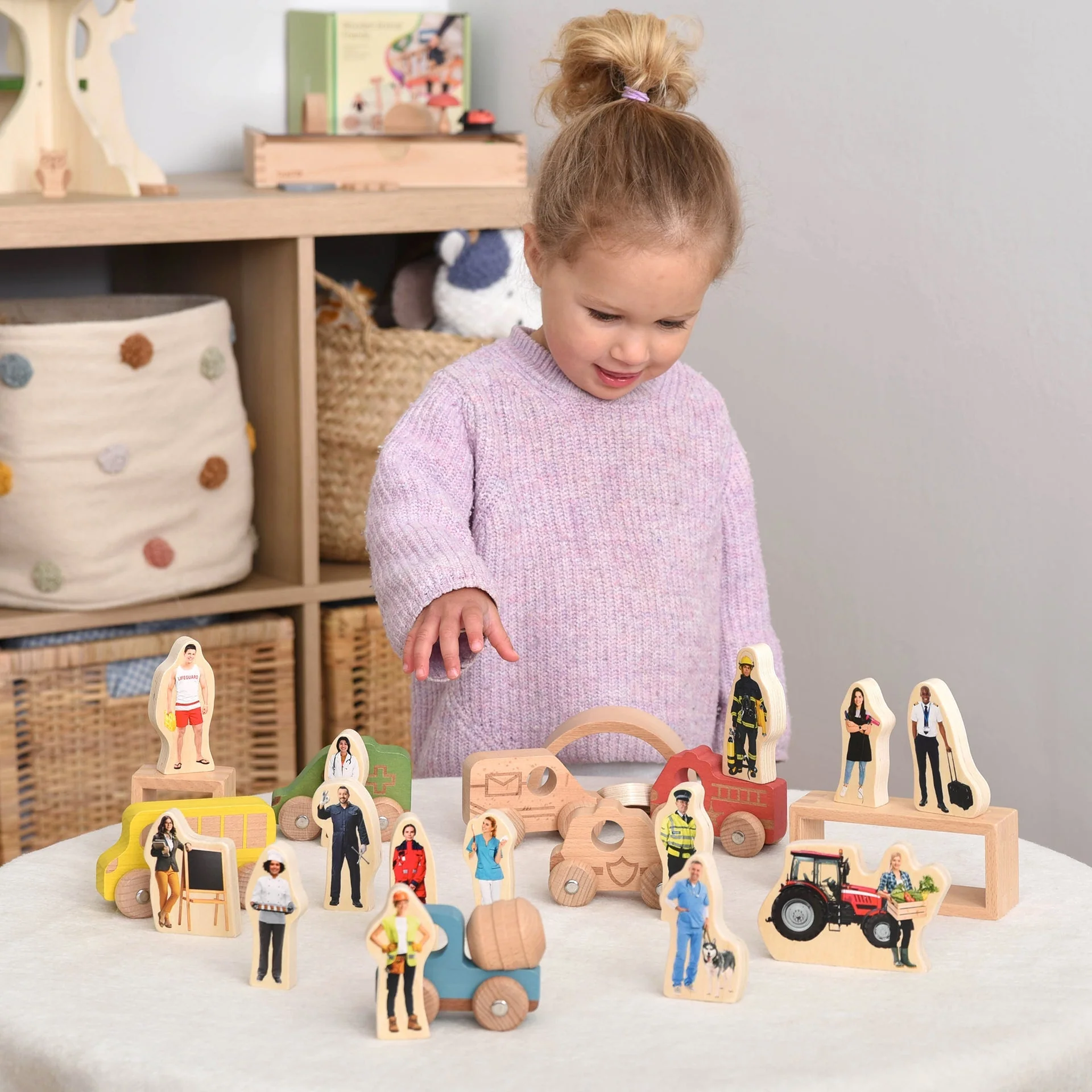 Wooden People Who Help Us Blocks - Image 8