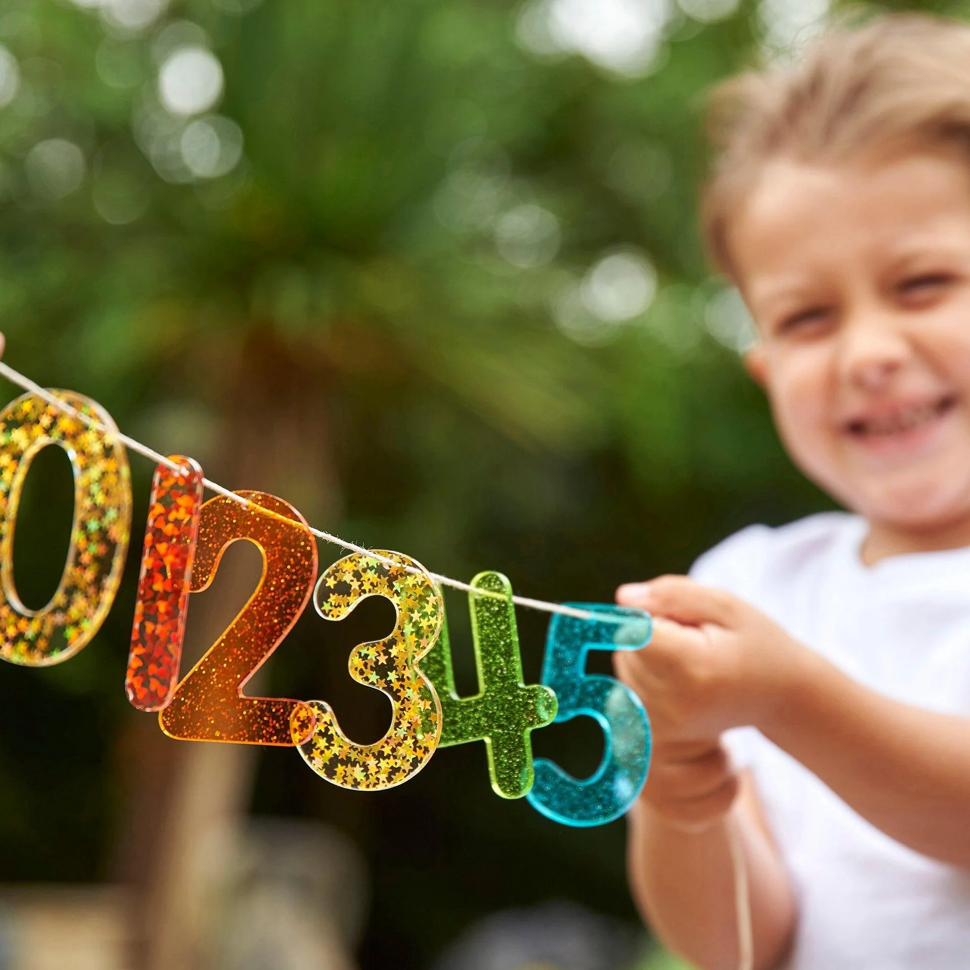 Rainbow Glitter Numbers - Image 2