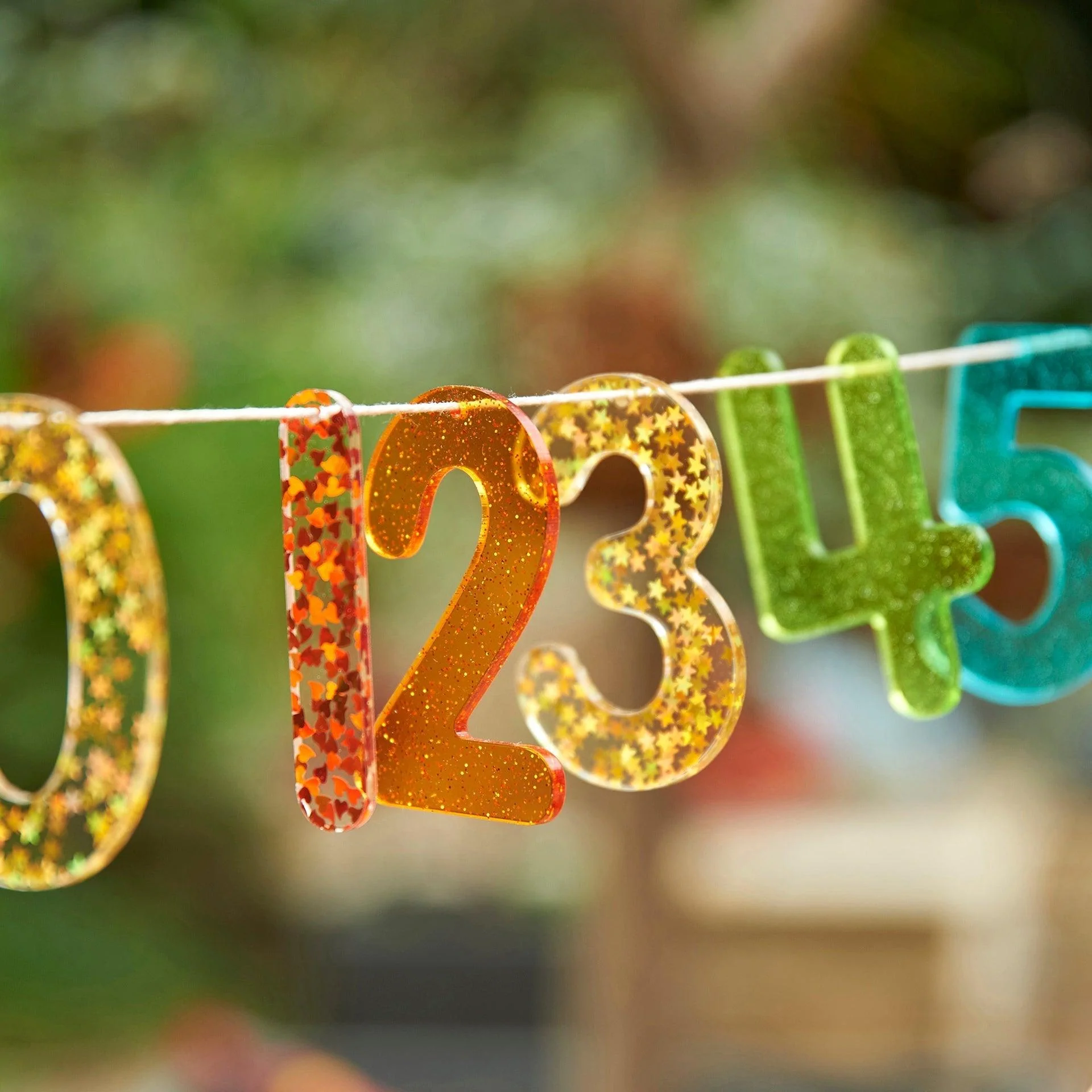 Rainbow Glitter Numbers - Image 3