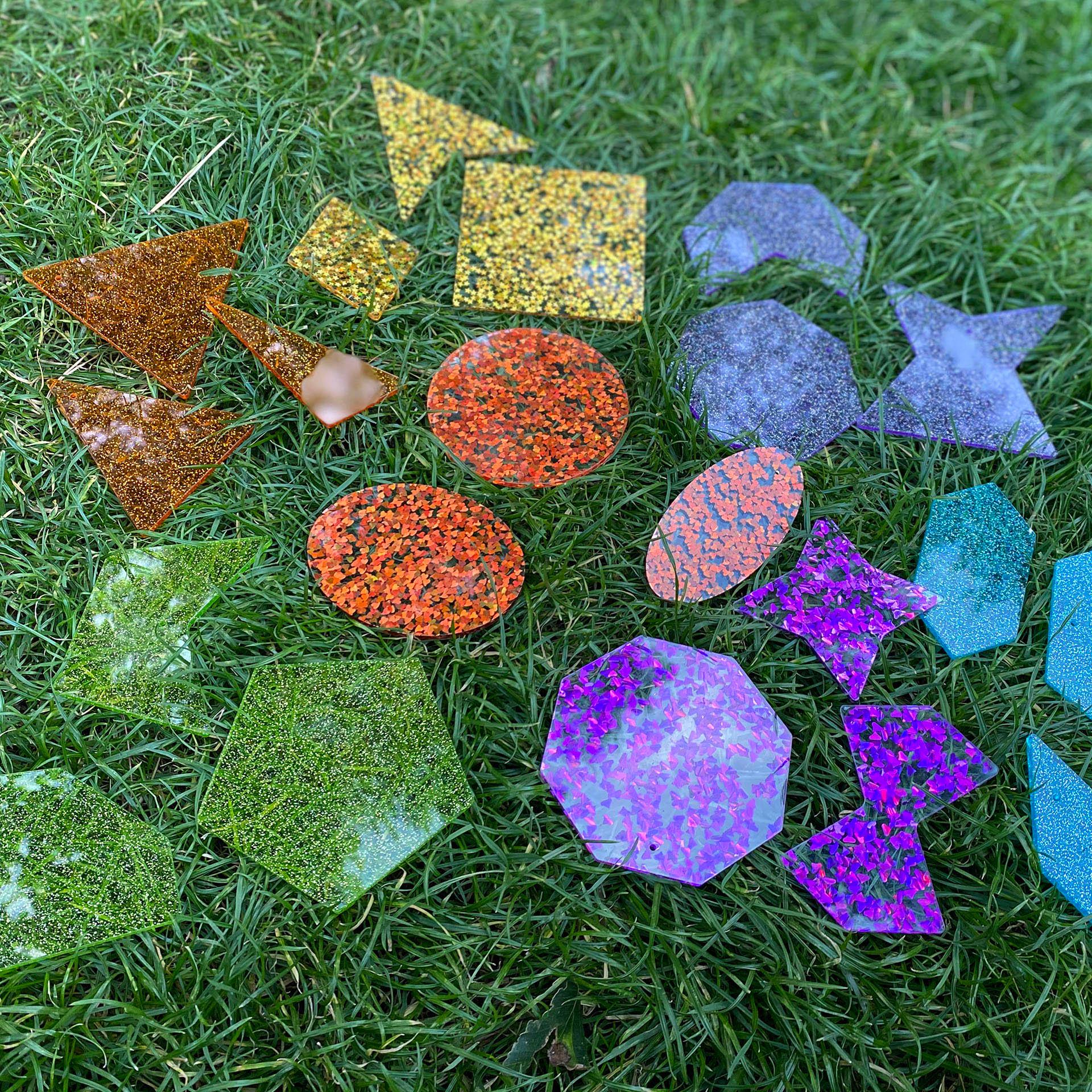 Rainbow Glitter Shapes - Image 13