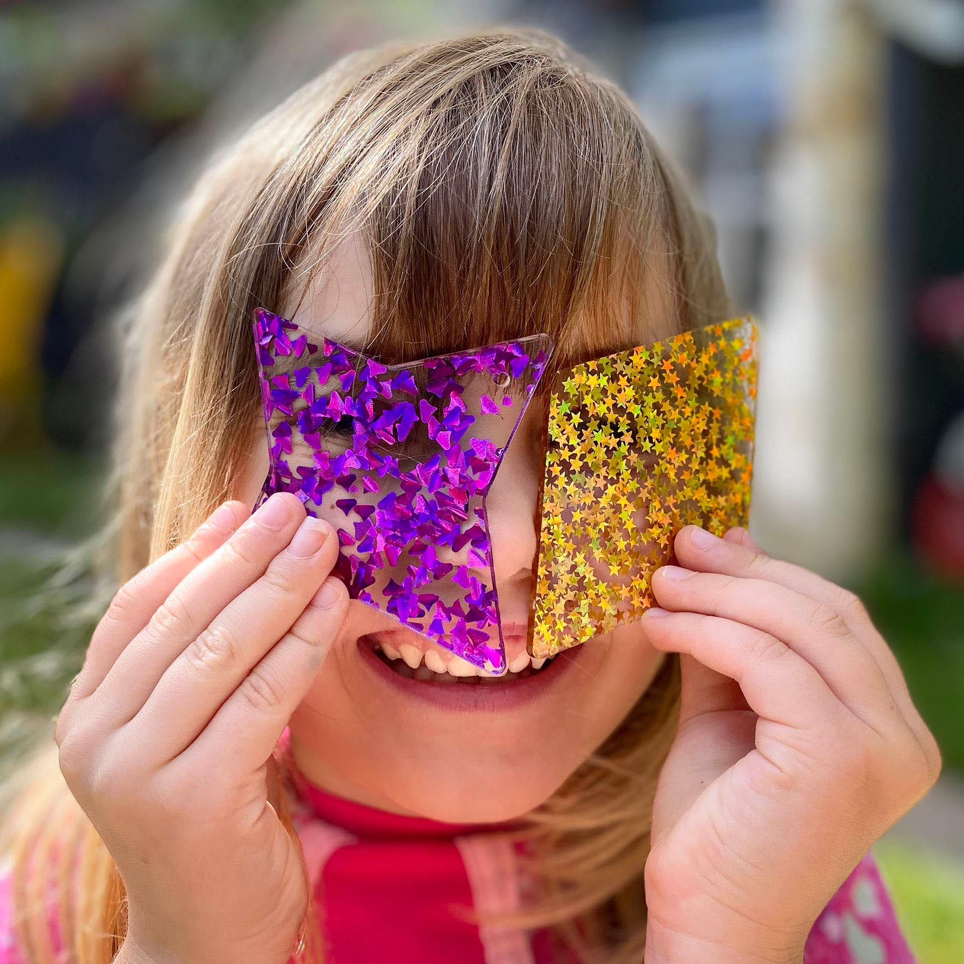 Rainbow Glitter Shapes - Image 2