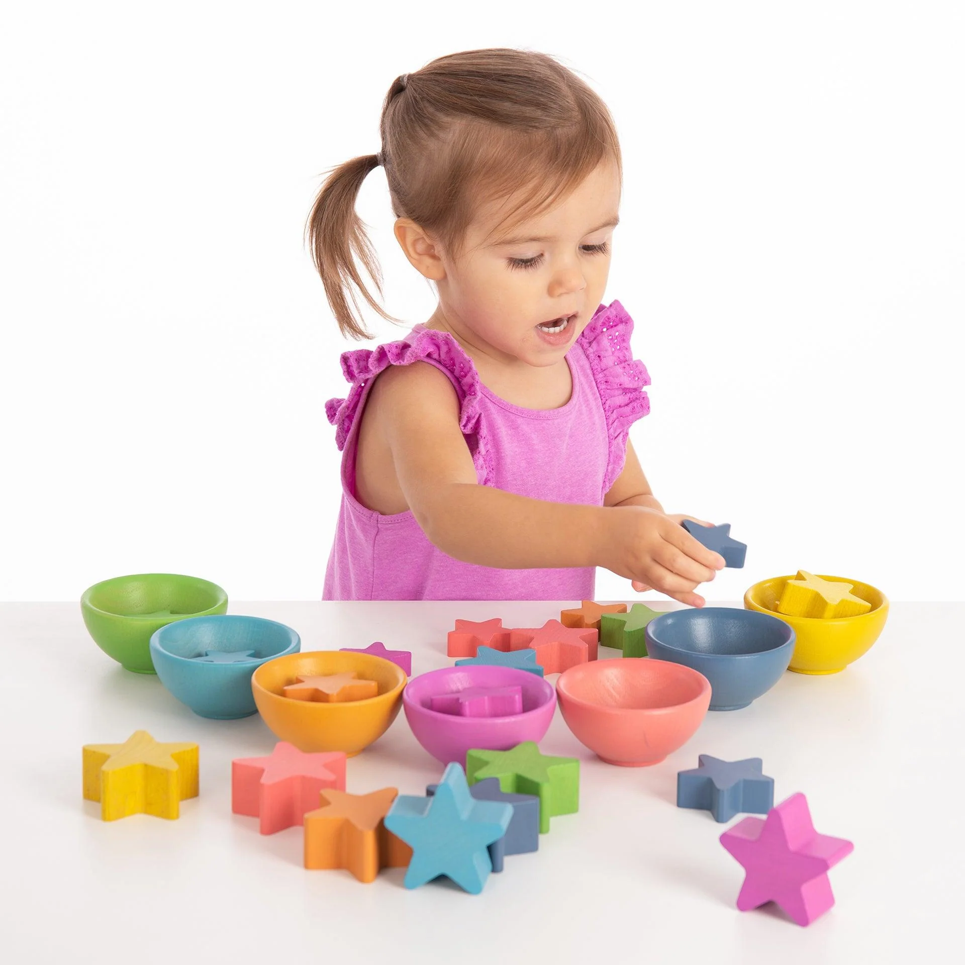 Rainbow Wooden Bowls - Image 6
