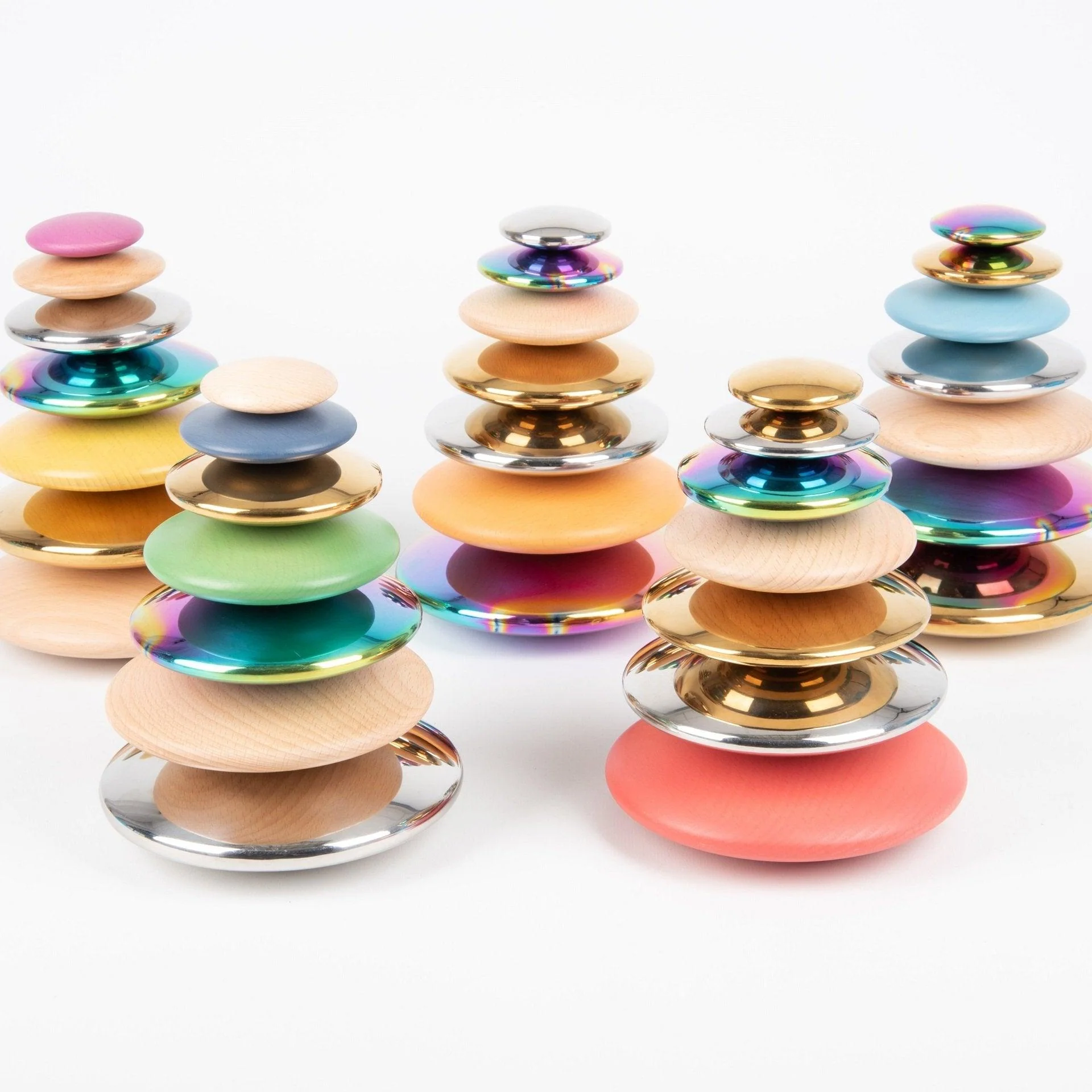 Rainbow Wooden Buttons - Image 4