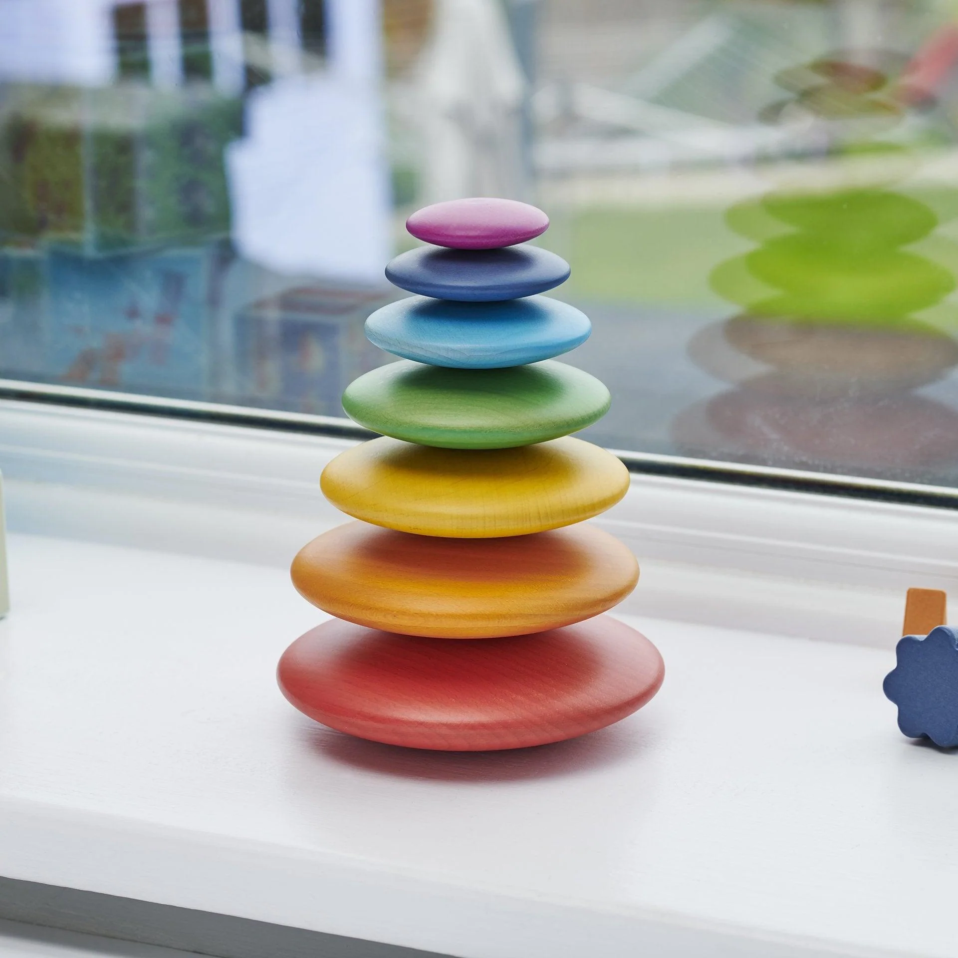 Rainbow Wooden Buttons - Image 5