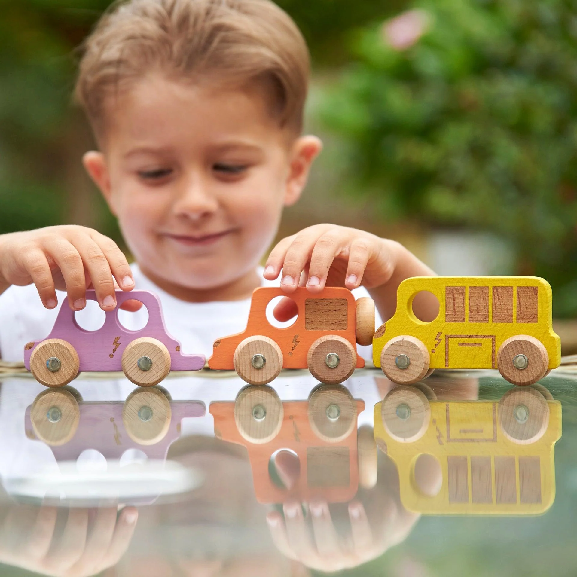 Rainbow Wooden City E-Vehicles - Image 2