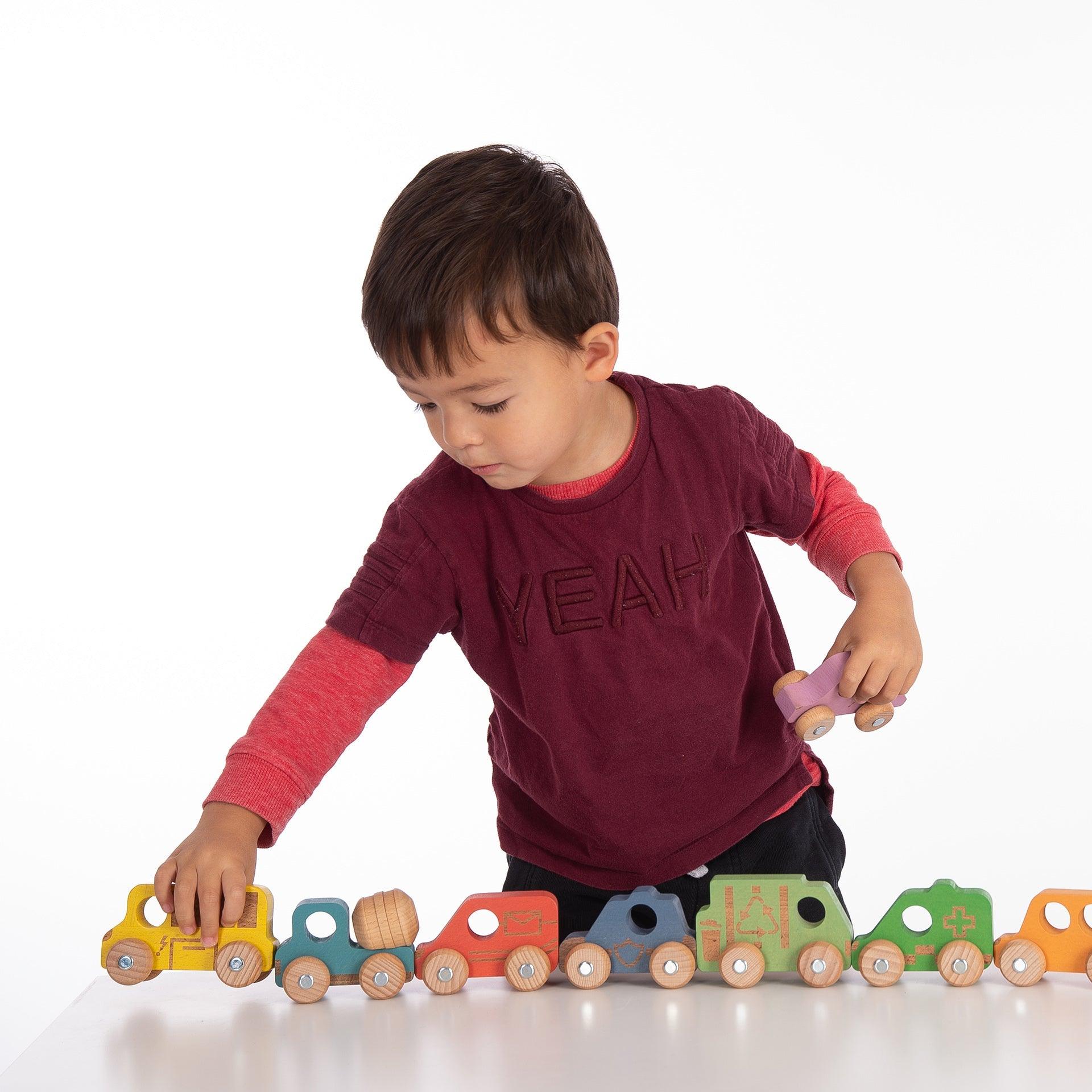 Rainbow Wooden City E-Vehicles - Image 3
