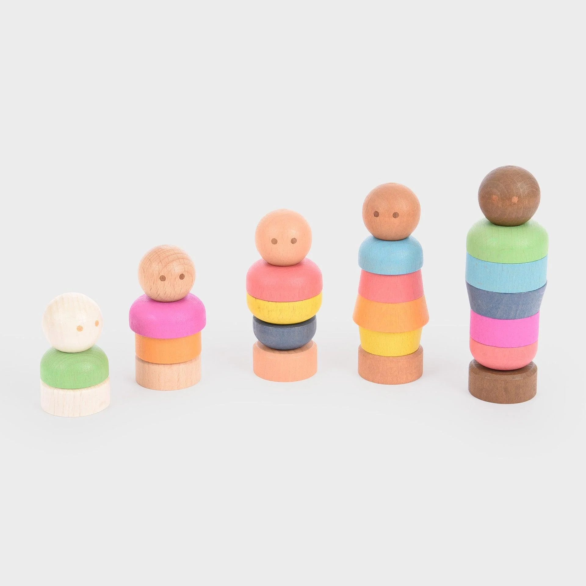 Rainbow Wooden Community People - Image 12