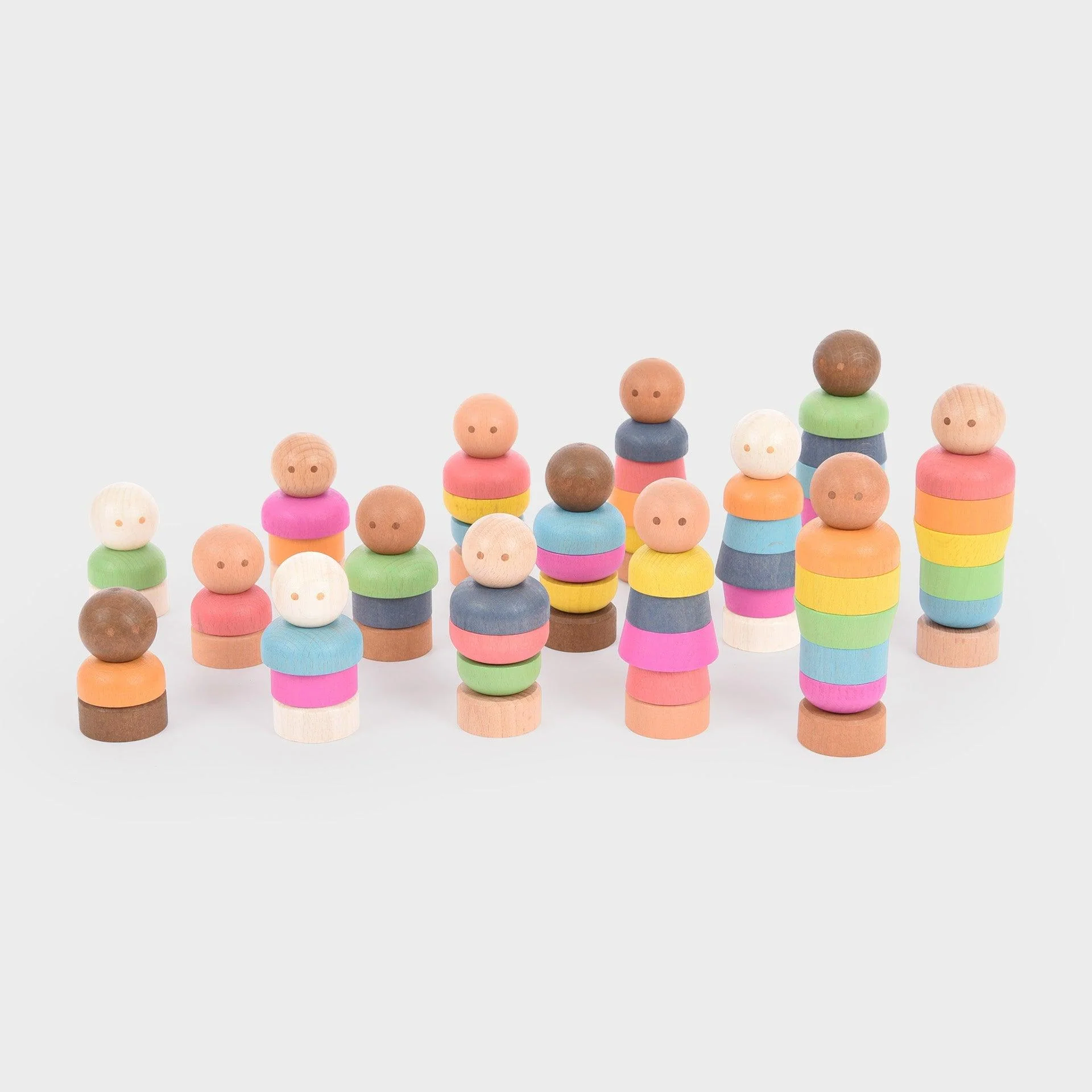 Rainbow Wooden Community People - Image 14