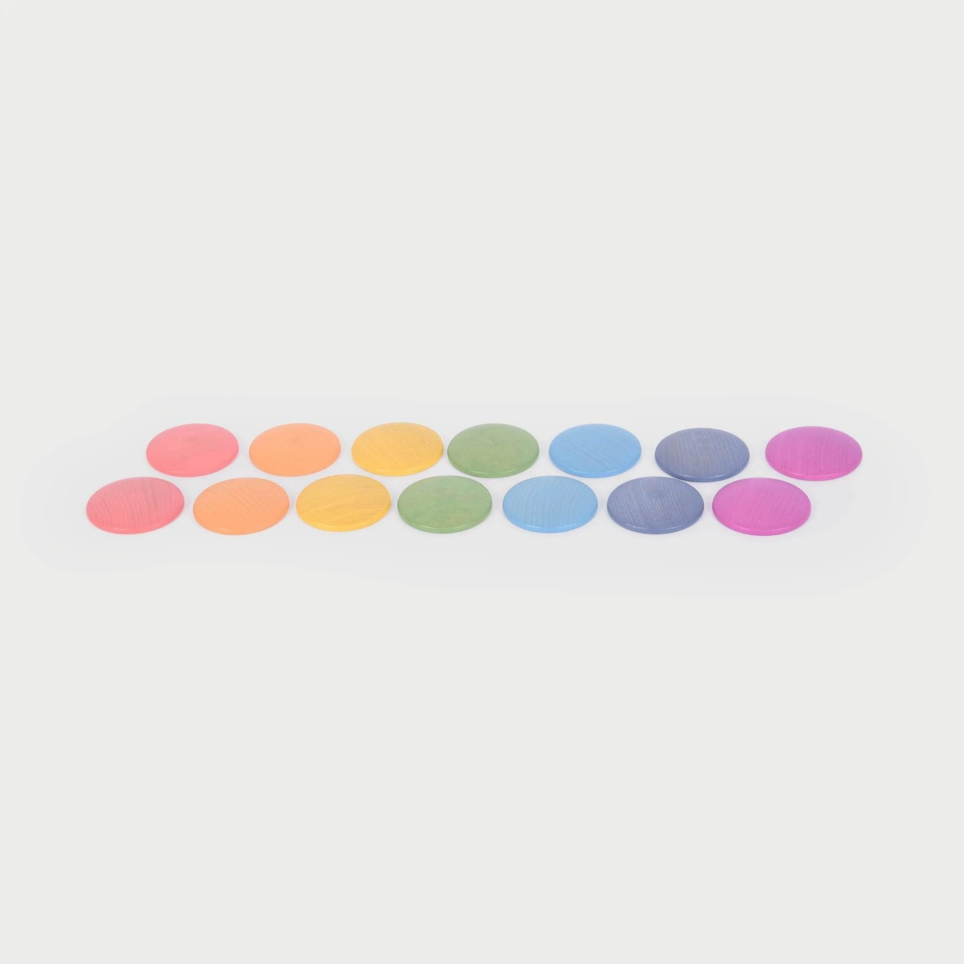 Rainbow Wooden Discs