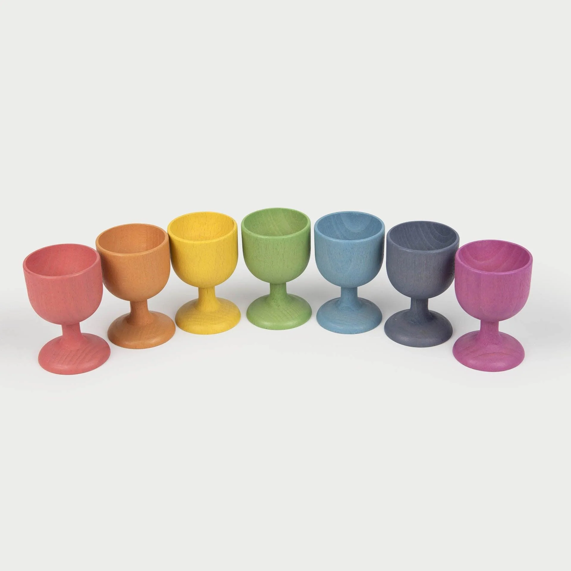 Rainbow Wooden Egg Cups - Image 12