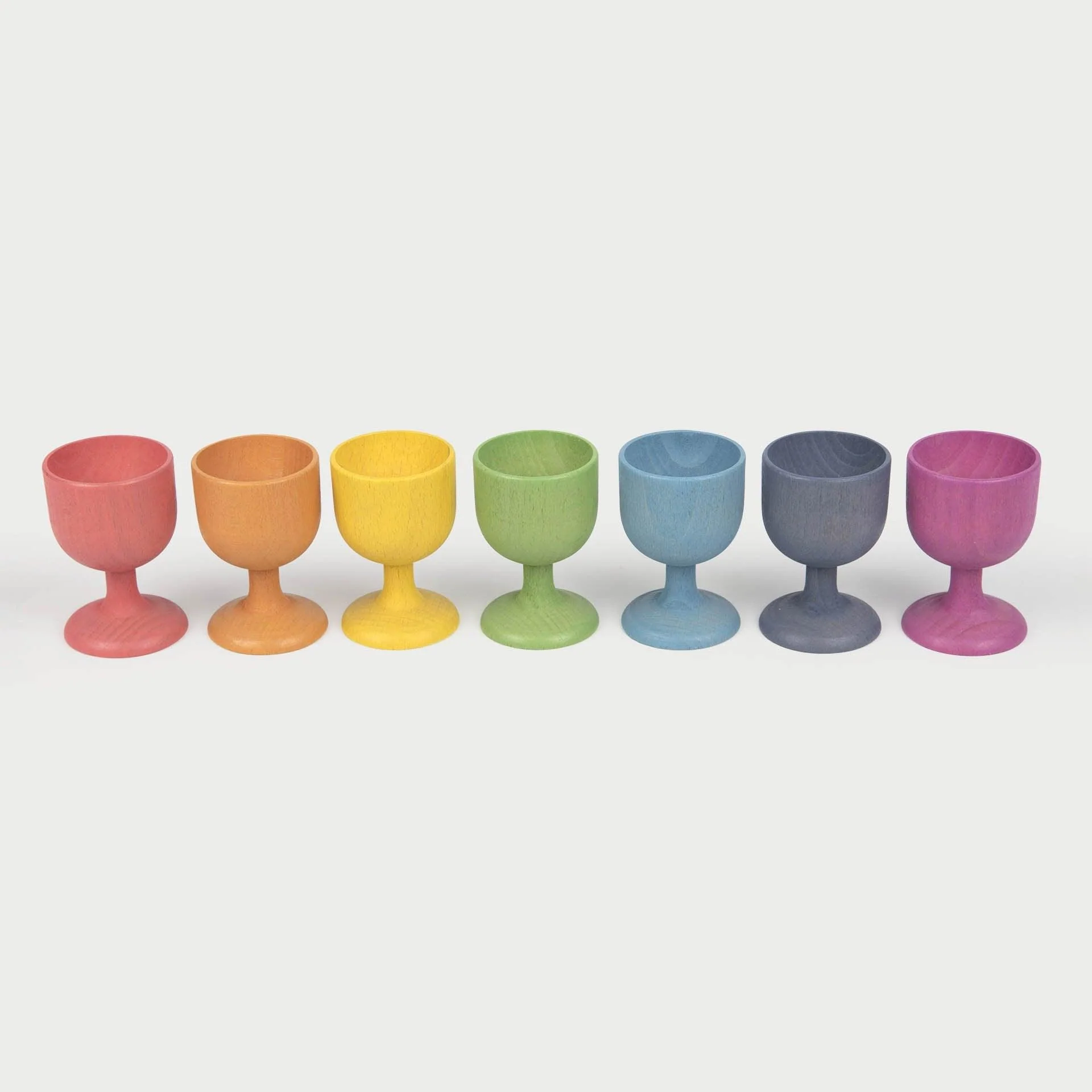 Rainbow Wooden Egg Cups - Image 13