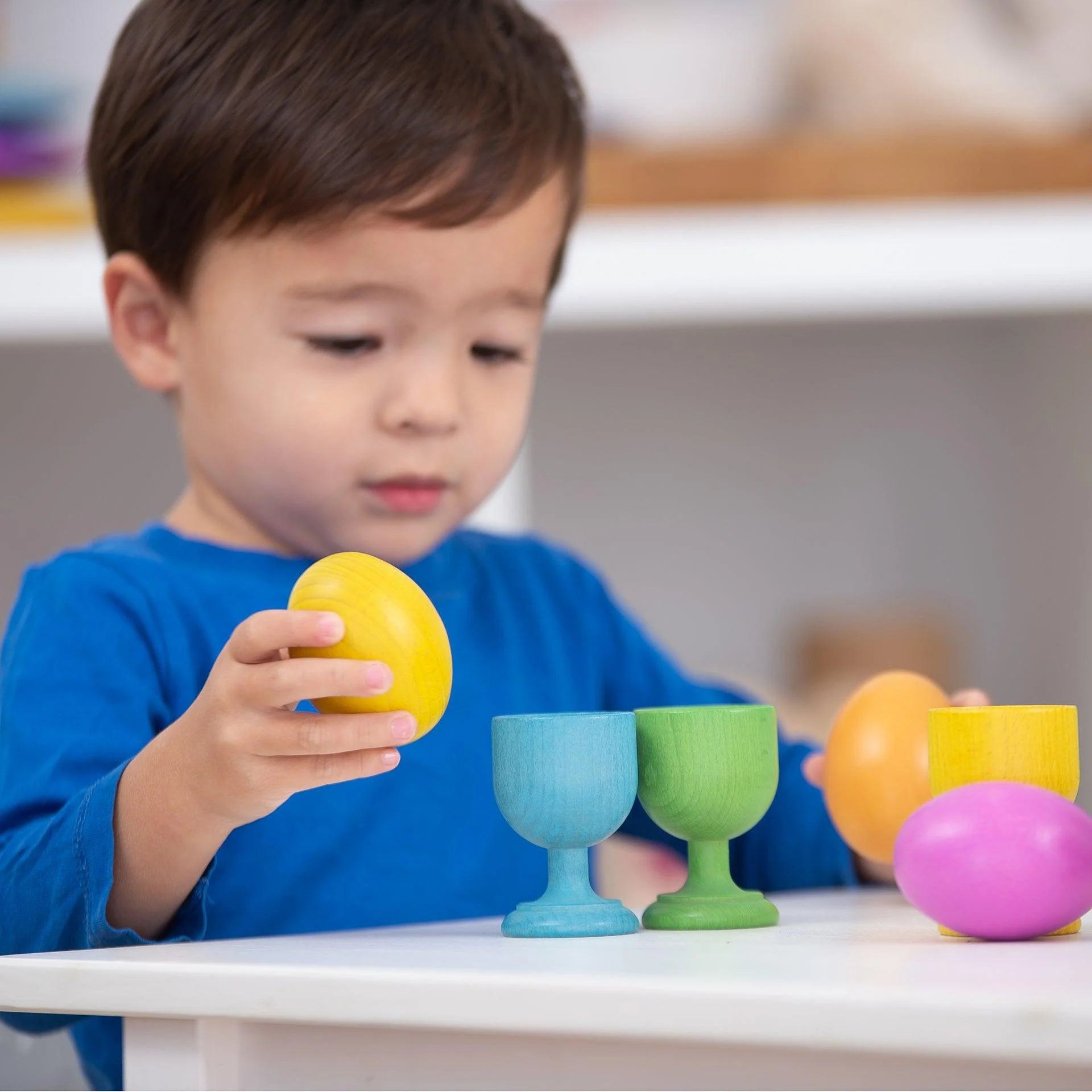Rainbow Wooden Egg Cups - Image 19