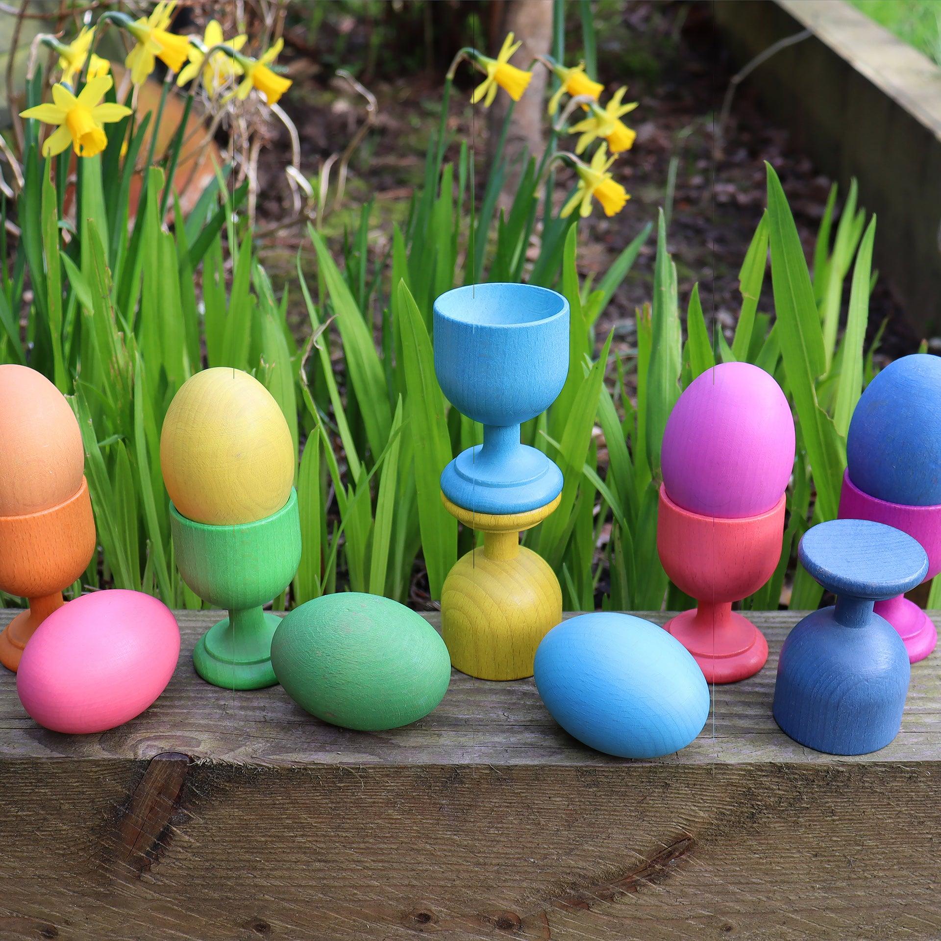 Rainbow Wooden Egg Cups - Image 21