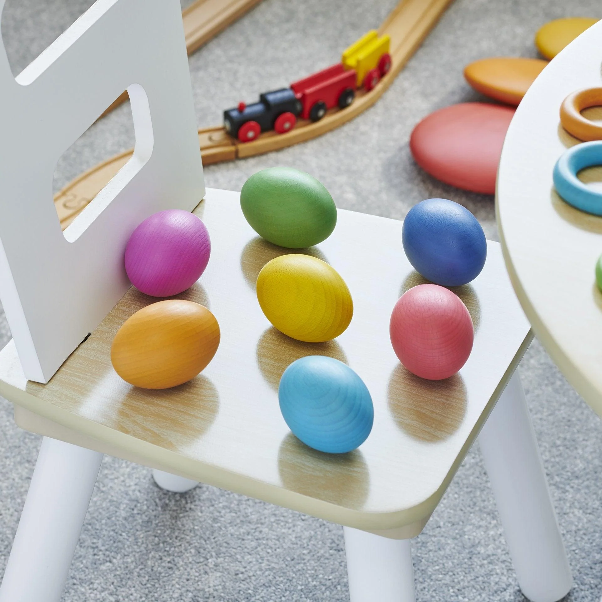 Rainbow Wooden Eggs - Image 10