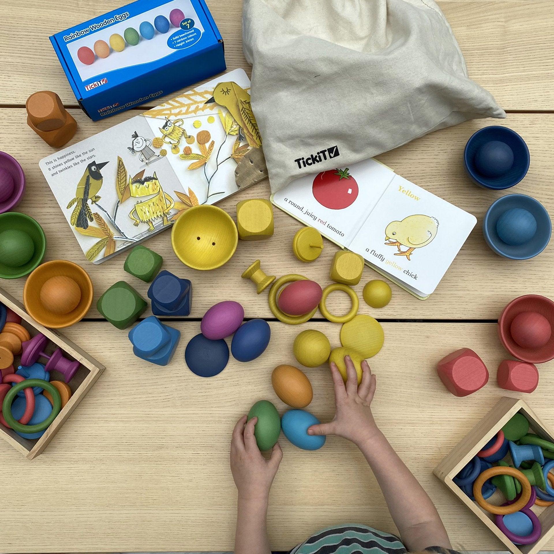 Rainbow Wooden Eggs - Image 16