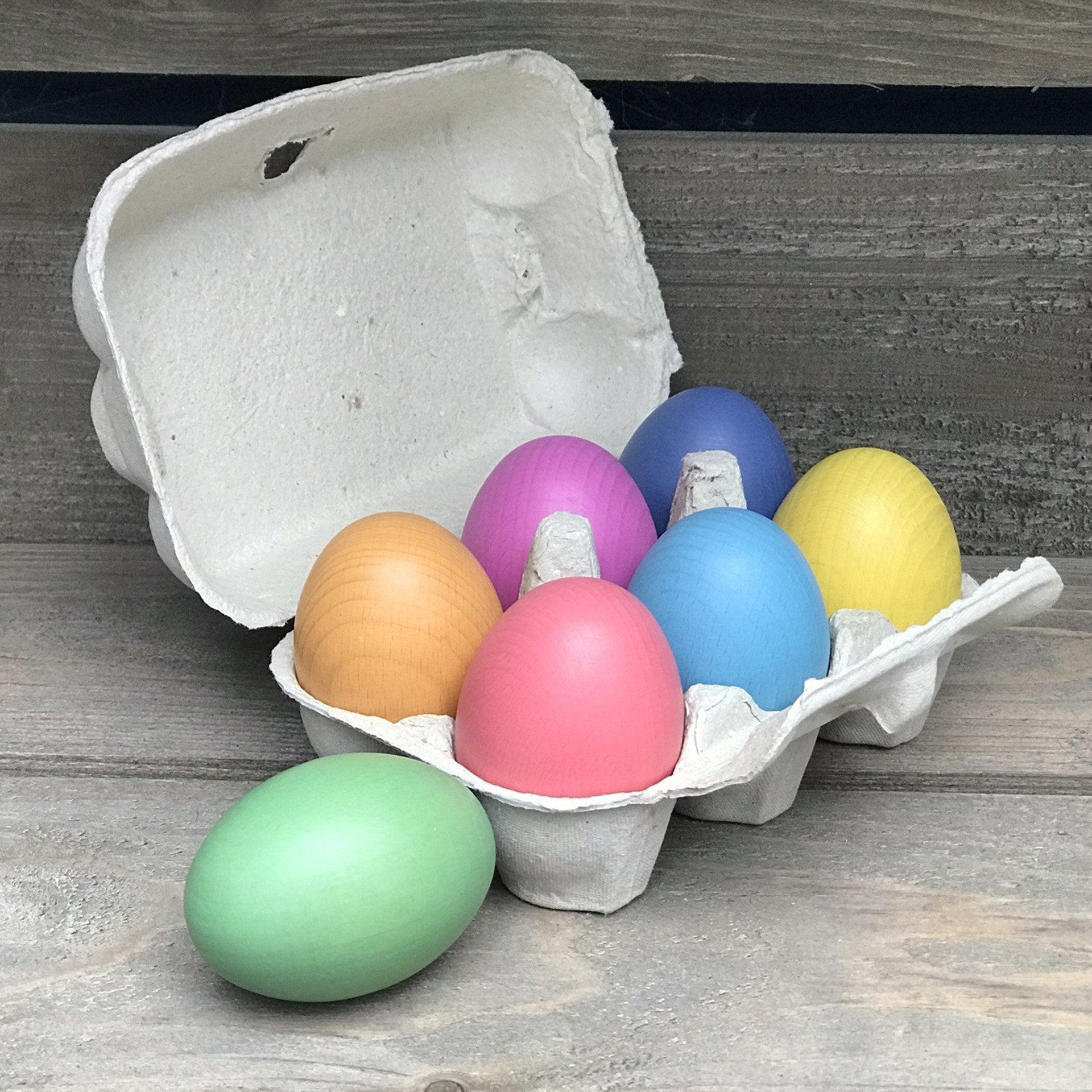 Rainbow Wooden Eggs - Image 7