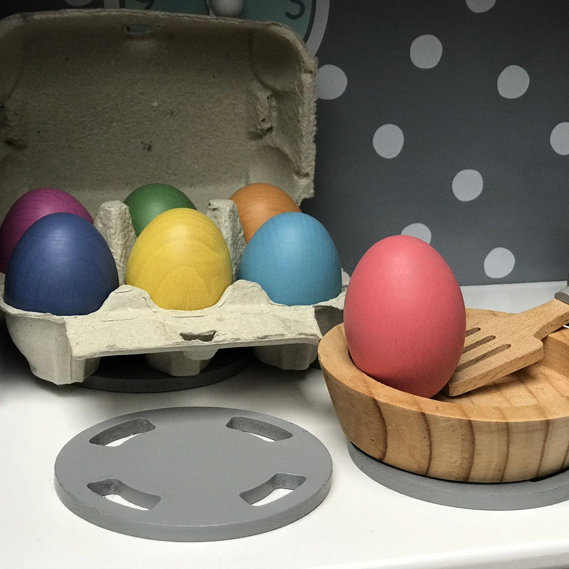 Rainbow Wooden Eggs - Image 8