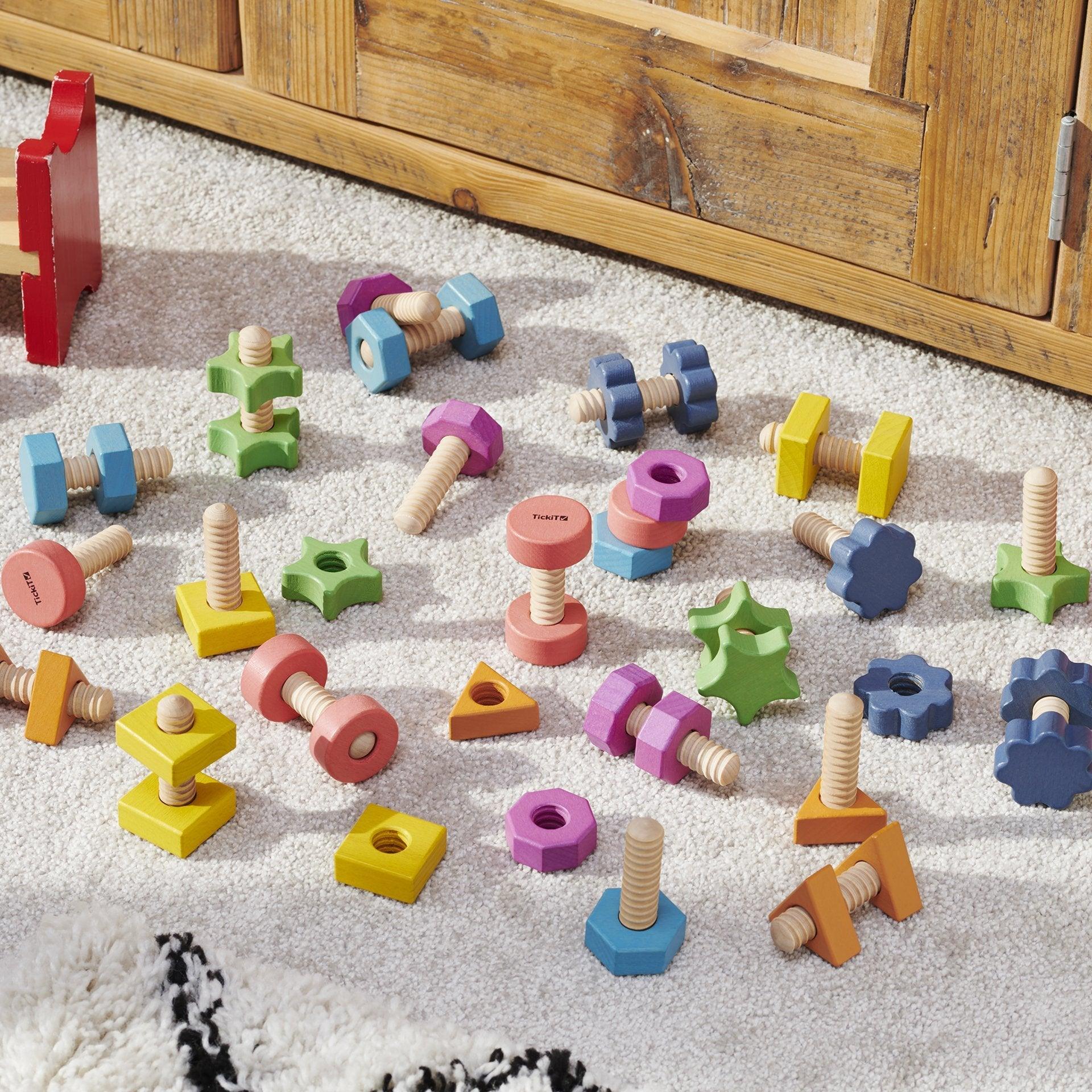 Rainbow Wooden Nuts & Bolts - Image 12
